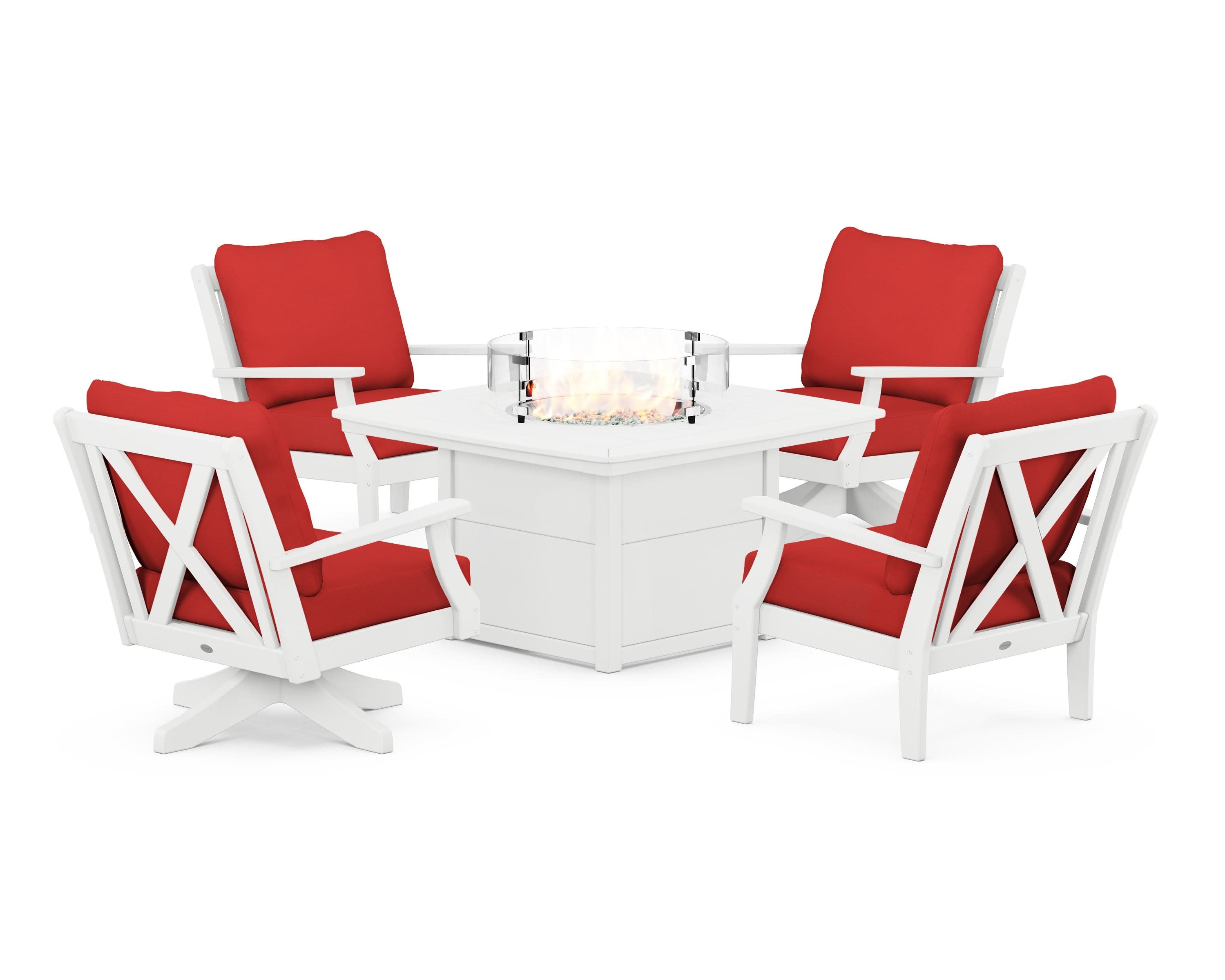 Braxton 5-Piece Deep Seating Set with Fire Table