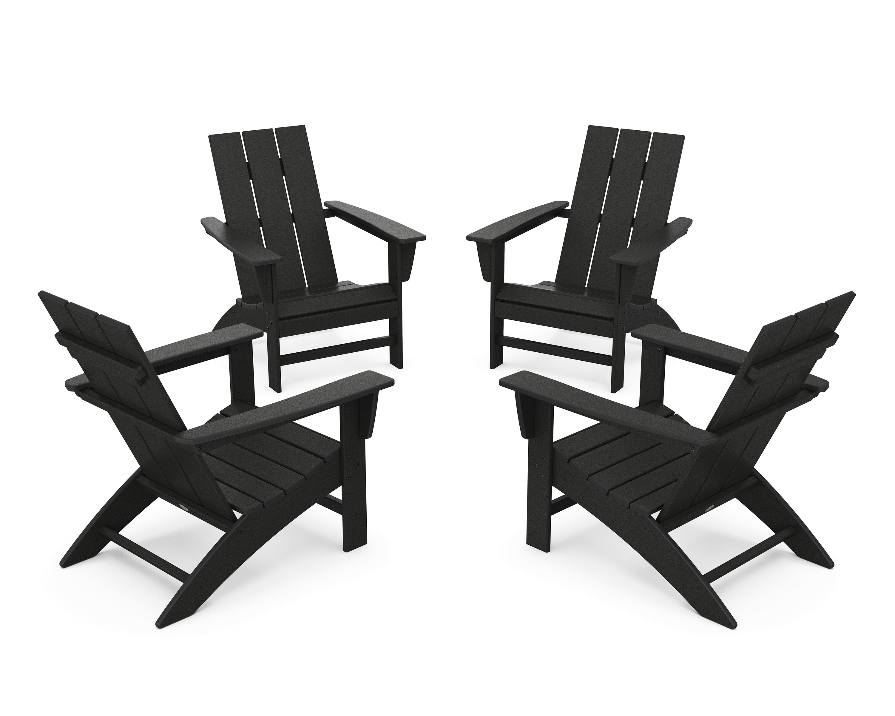 4-Piece Modern Adirondack Chair Conversation Set