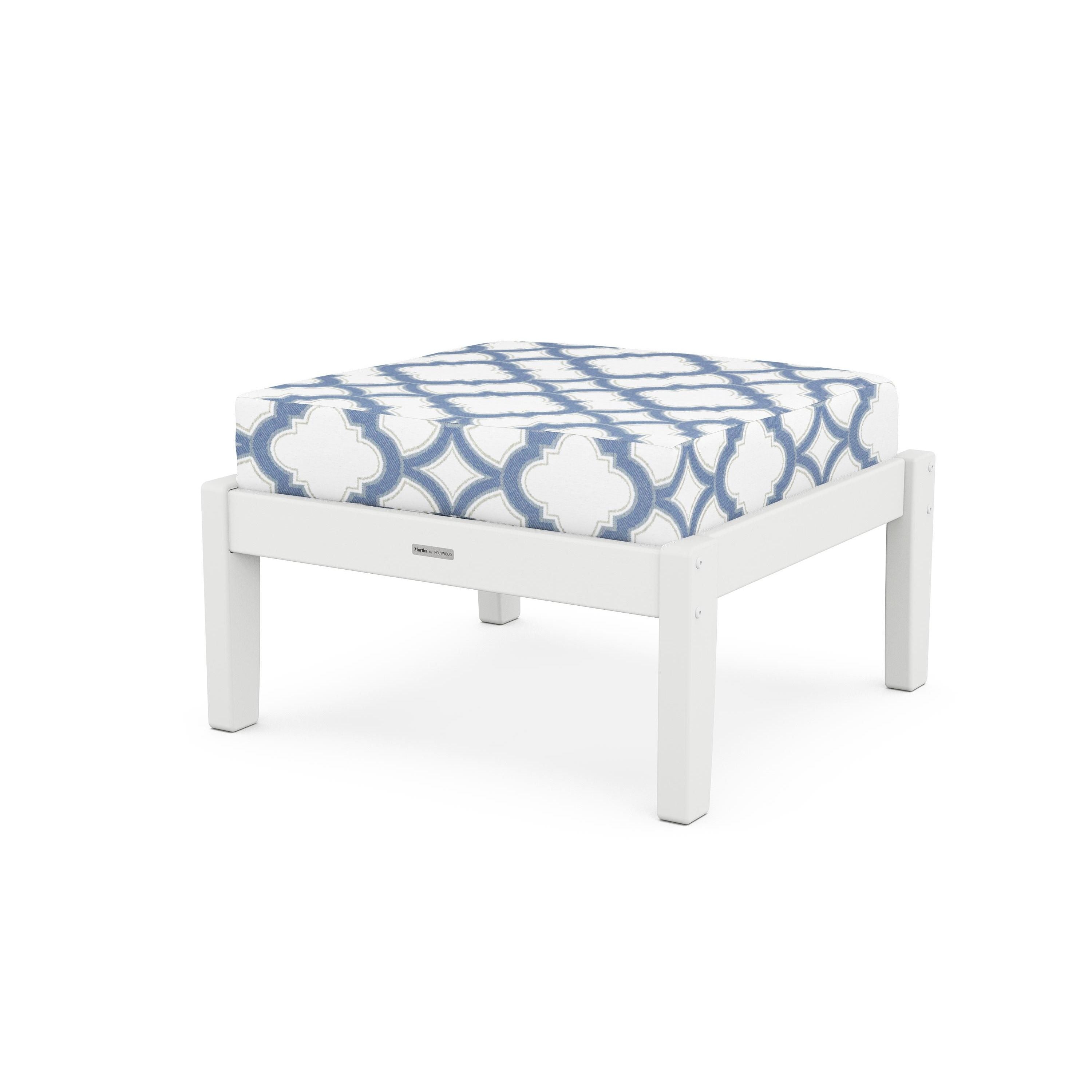 Chinoiserie Deep Seating Ottoman