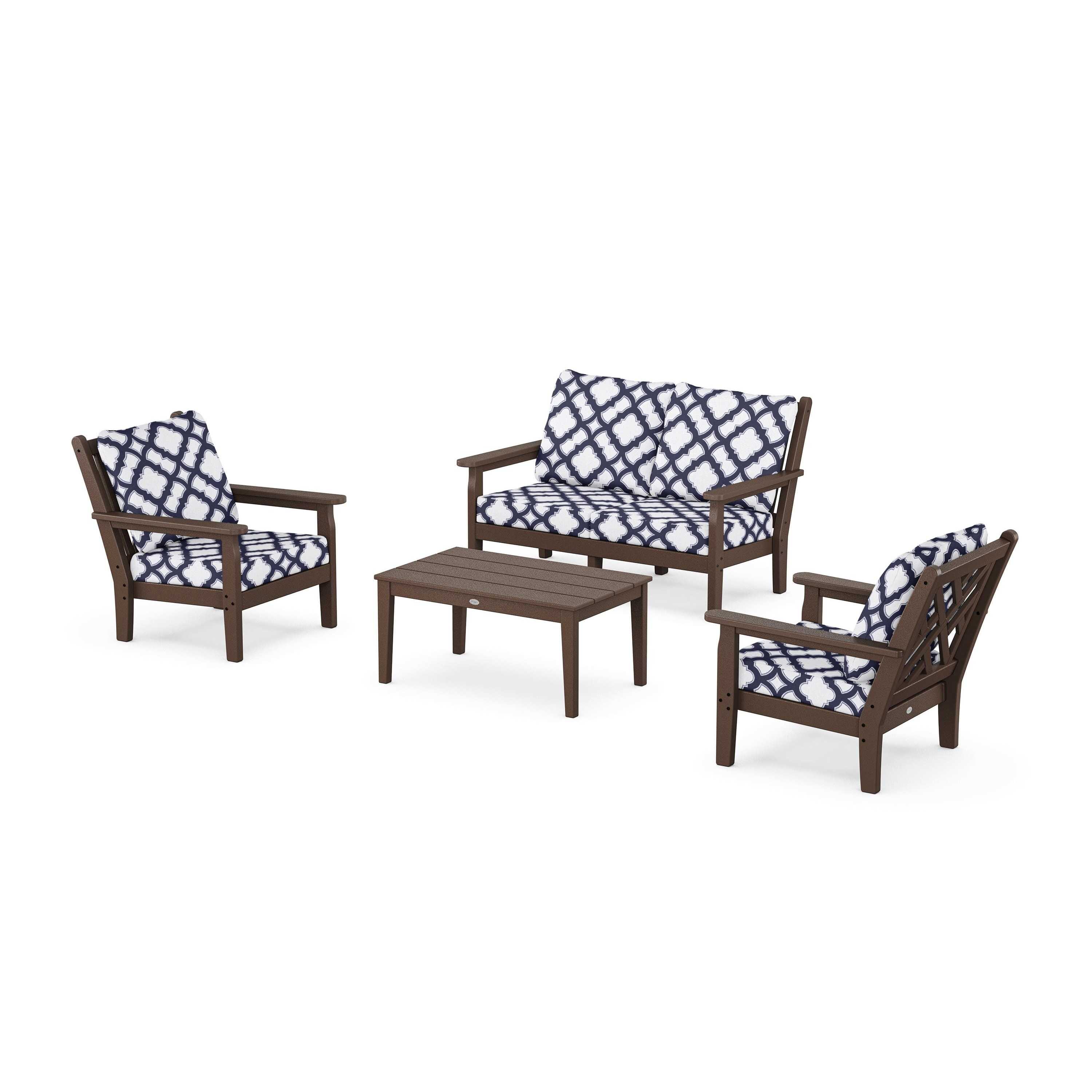 Chippendale 4-Piece Deep Seating Set with Loveseat