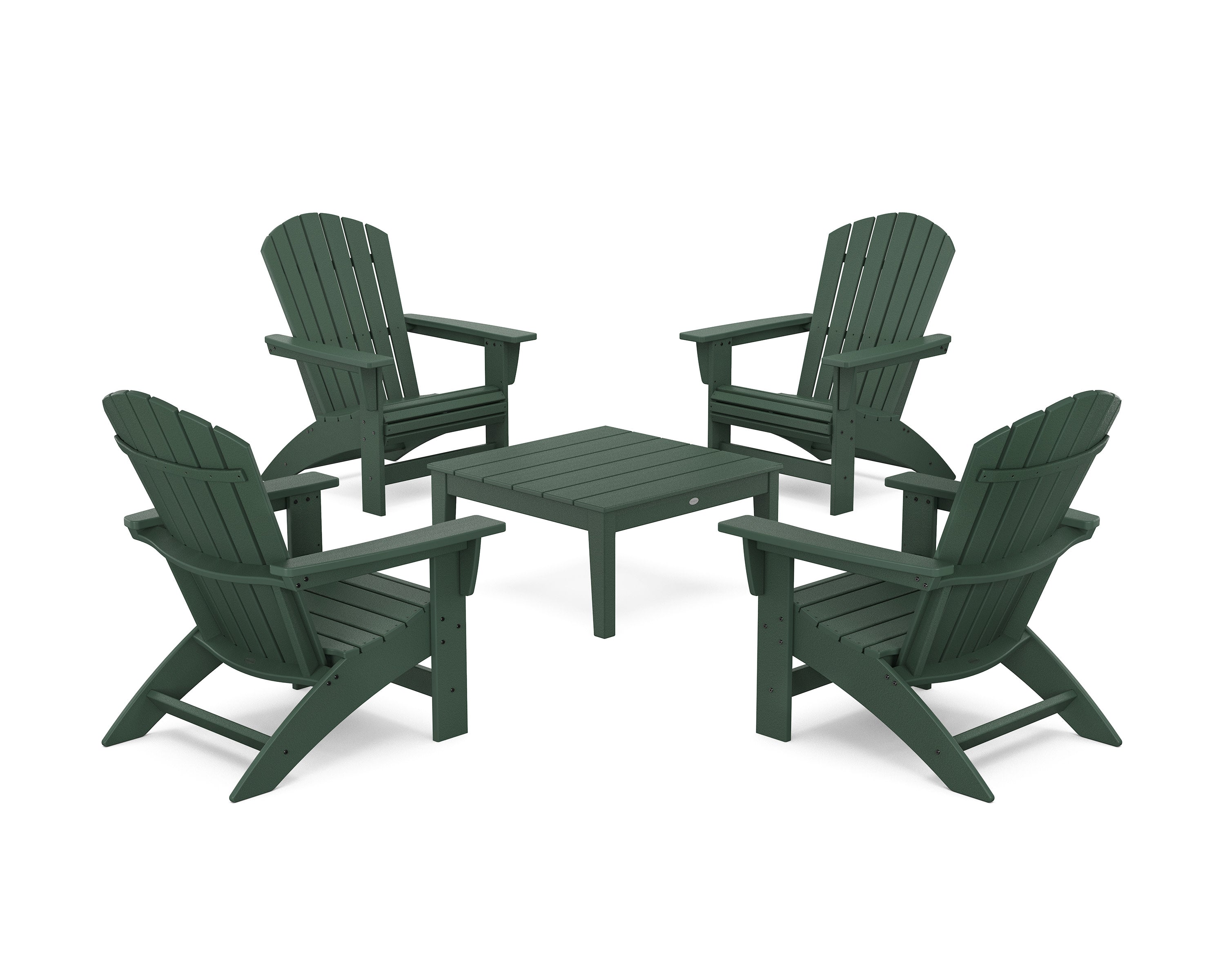 5-Piece Nautical Grand Adirondack Chair Conversation Group