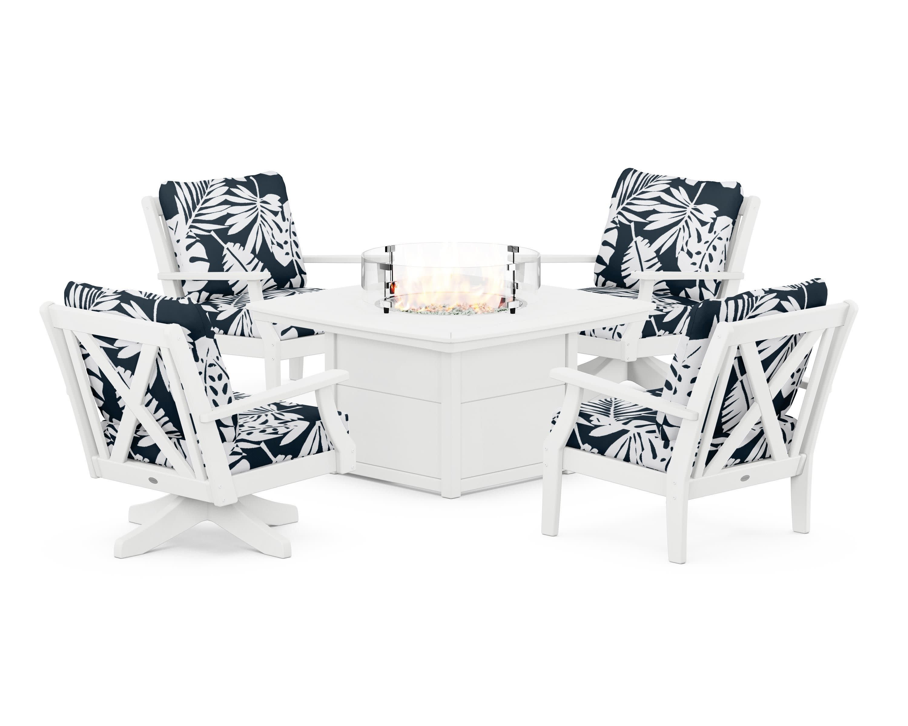Braxton 5-Piece Deep Seating Set with Fire Table