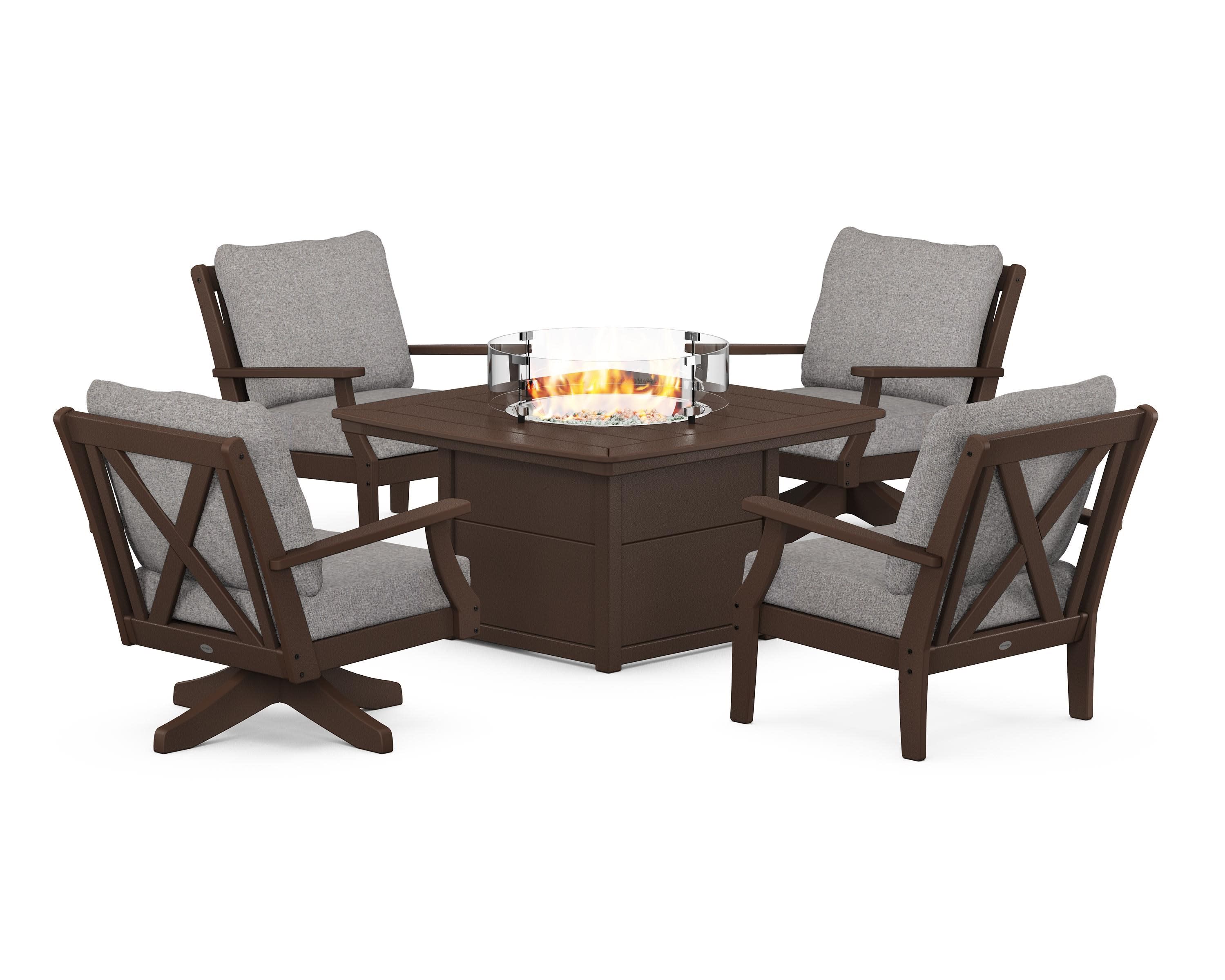 Braxton 5-Piece Deep Seating Set with Fire Table