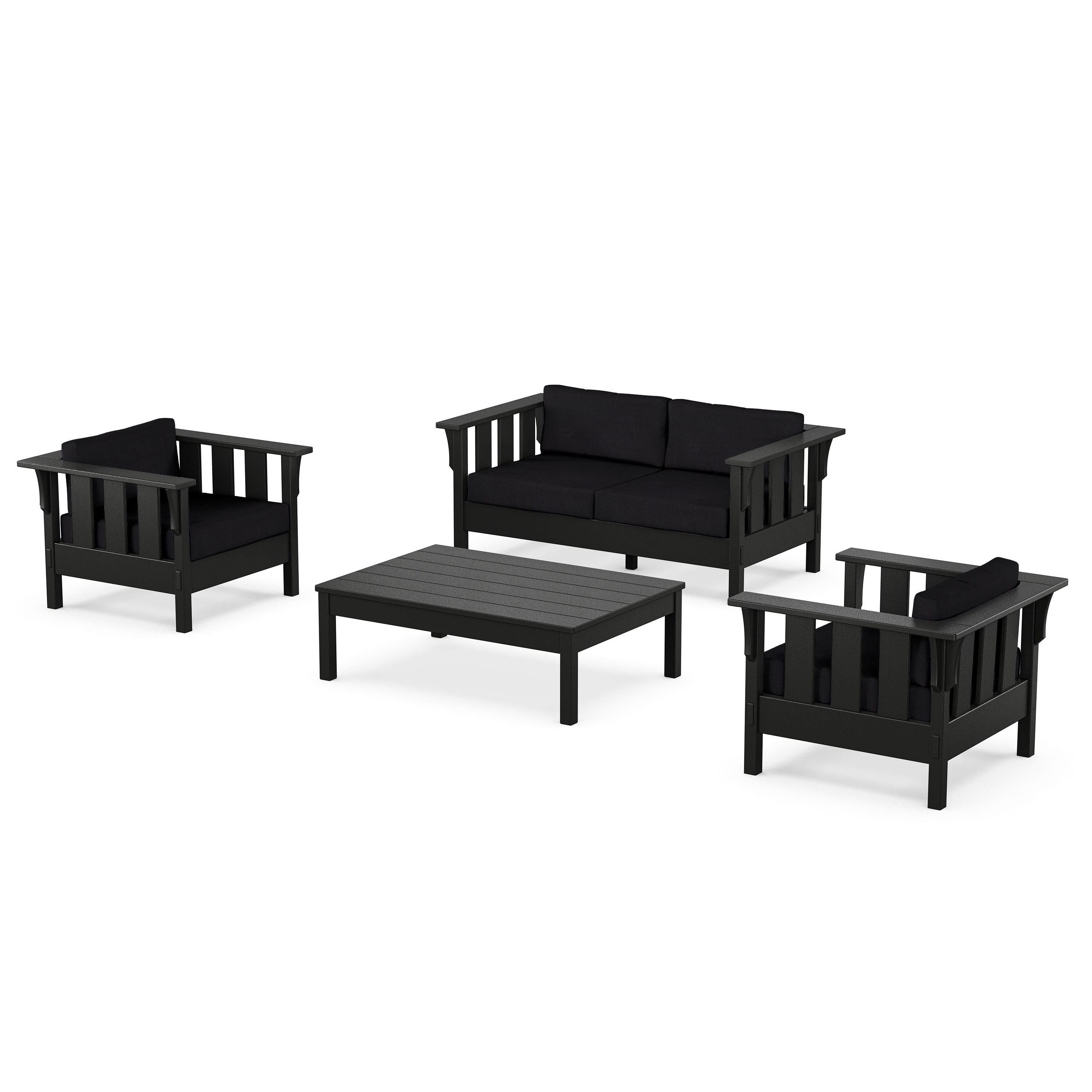 Acadia 4-Piece Deep Seating Set with Loveseat