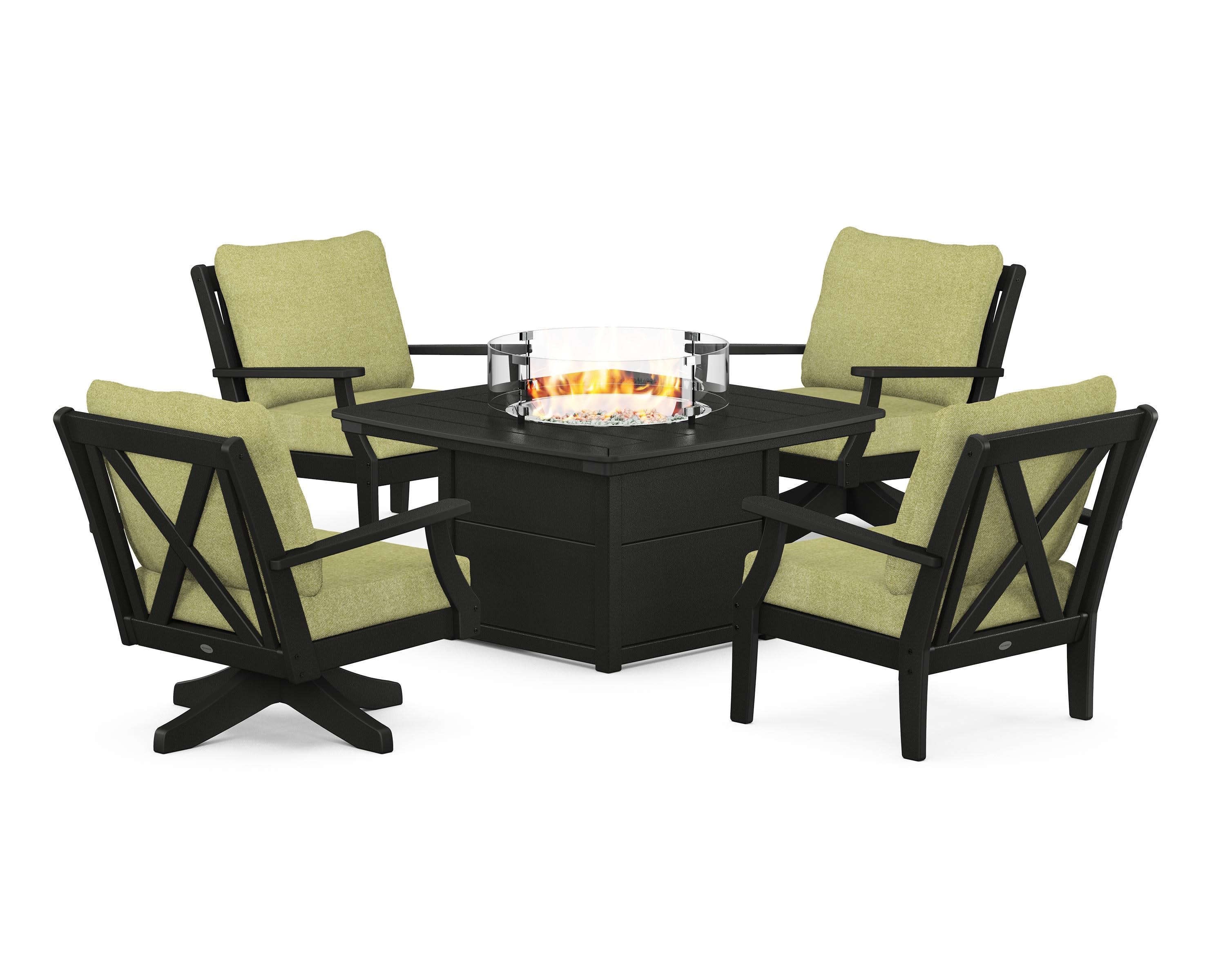 Braxton 5-Piece Deep Seating Set with Fire Table