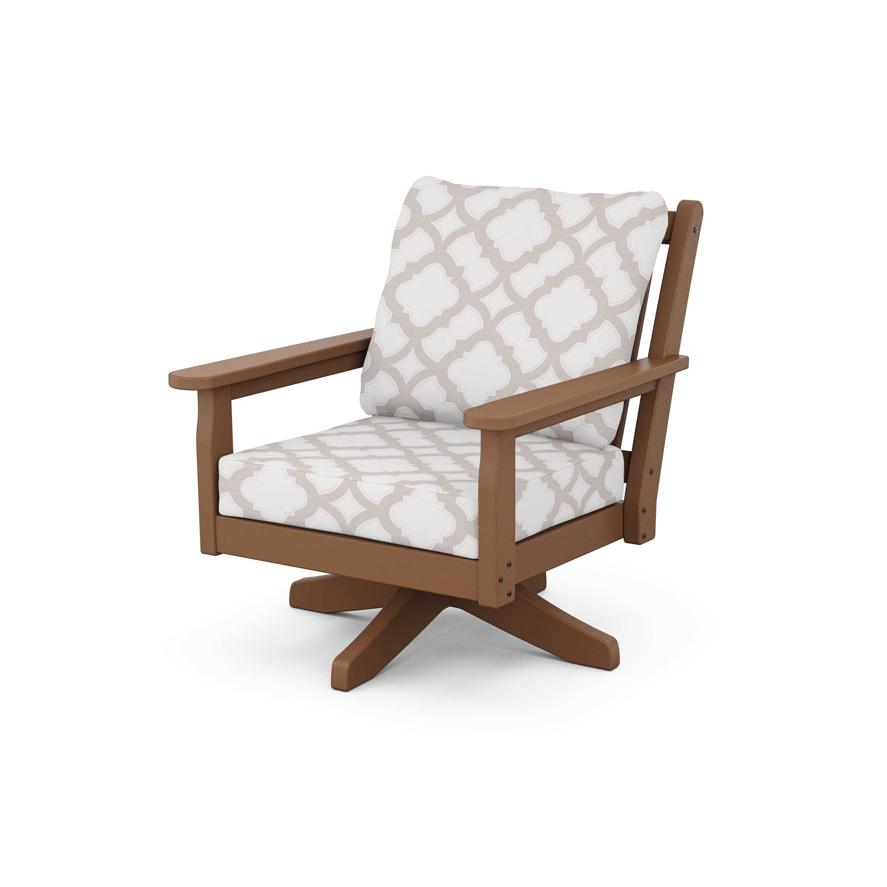 Chippendale Deep Seating Swivel Chair