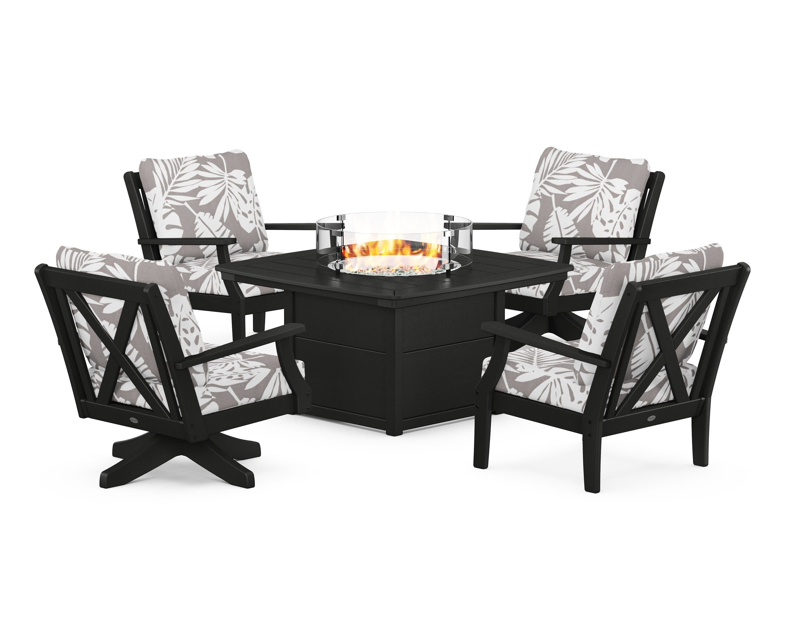 Braxton 5-Piece Deep Seating Set with Fire Table
