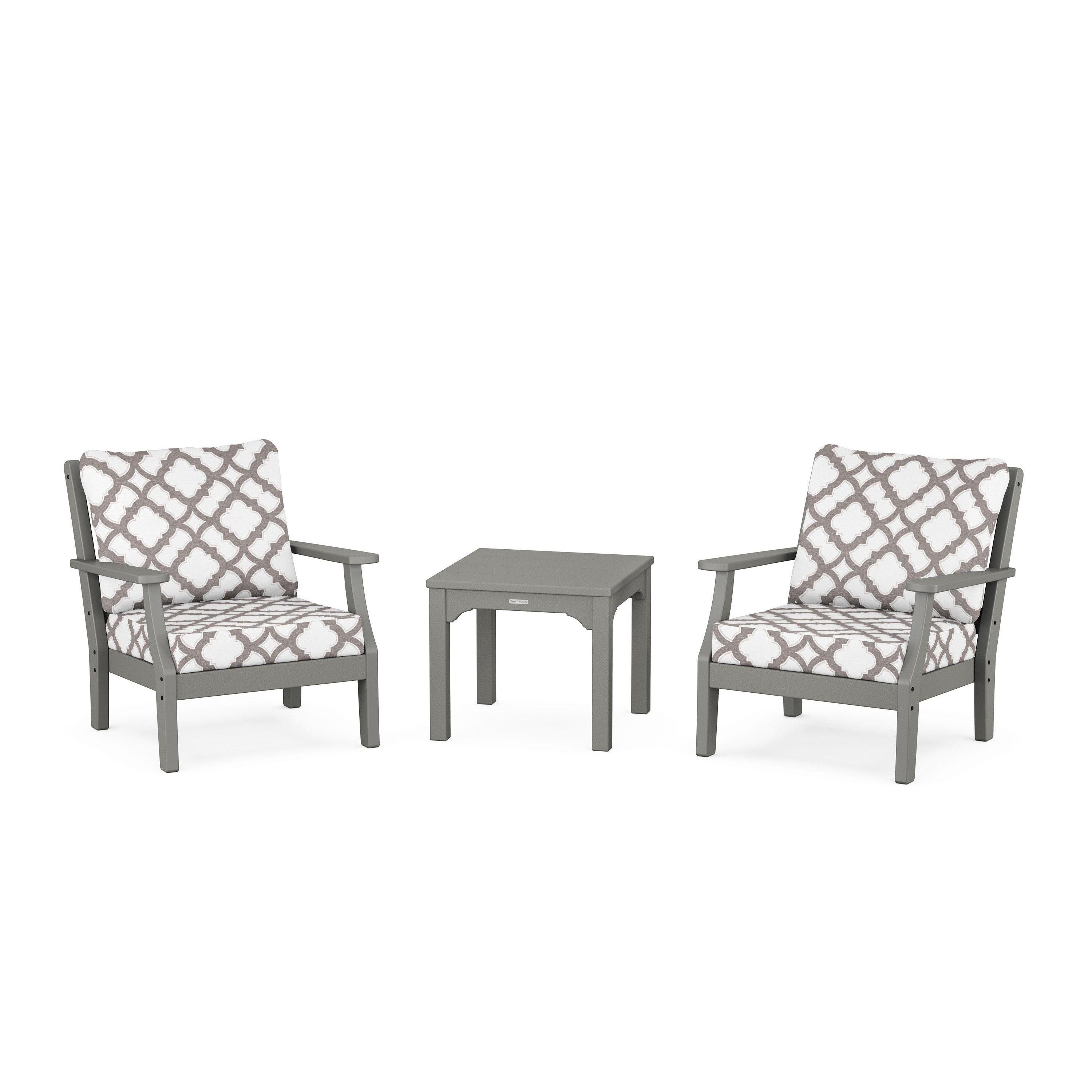 Chinoiserie 3-Piece Deep Seating Set