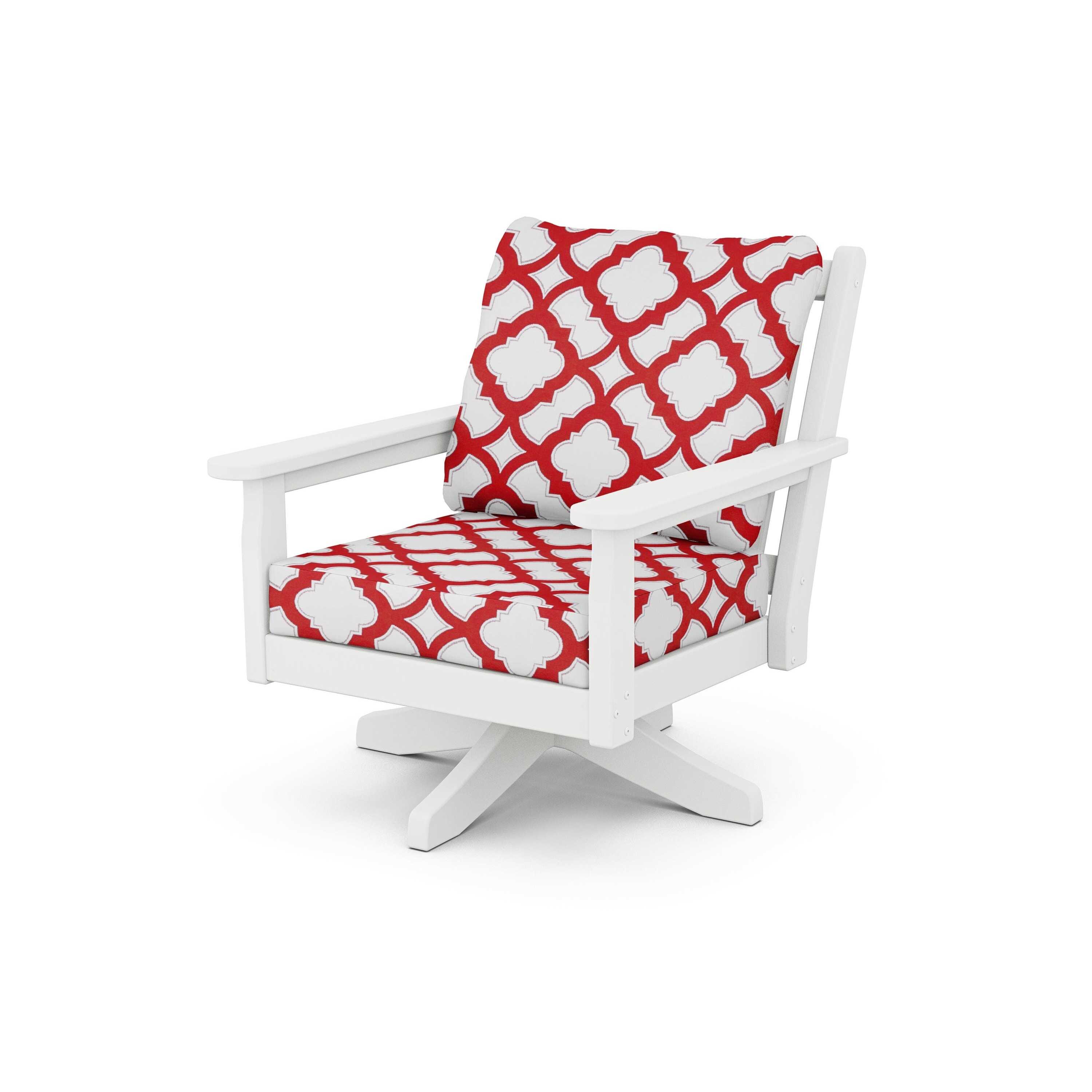 Chippendale Deep Seating Swivel Chair