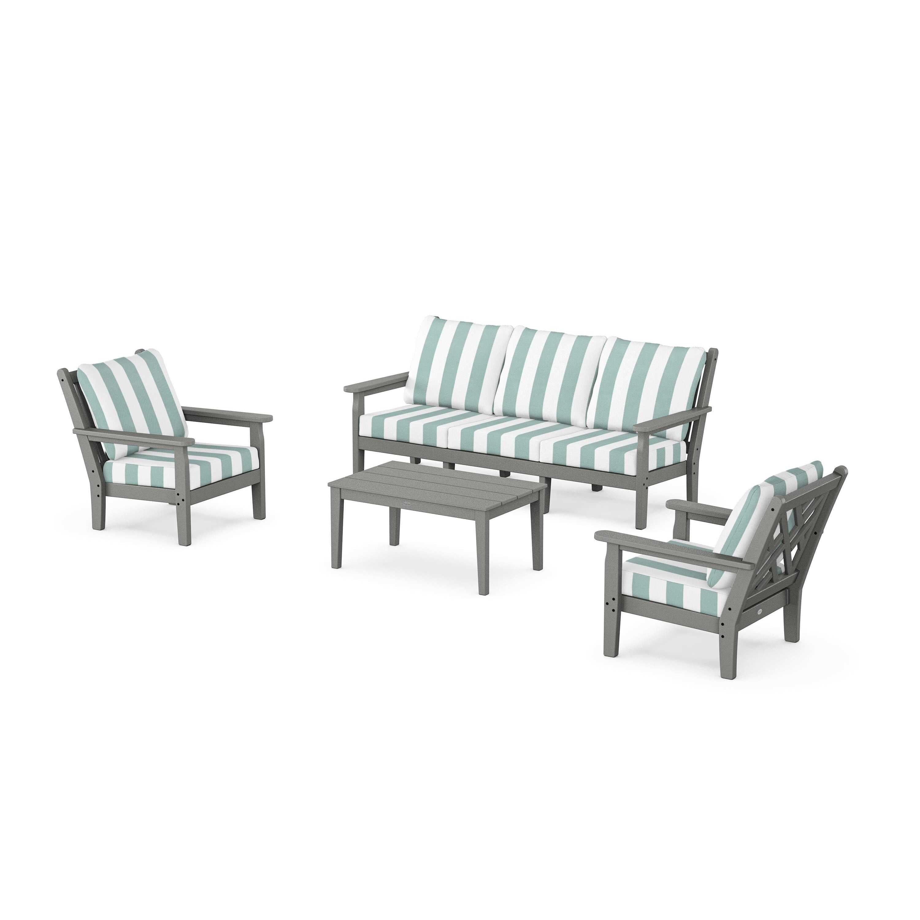 Chippendale 4-Piece Deep Seating Set with Sofa
