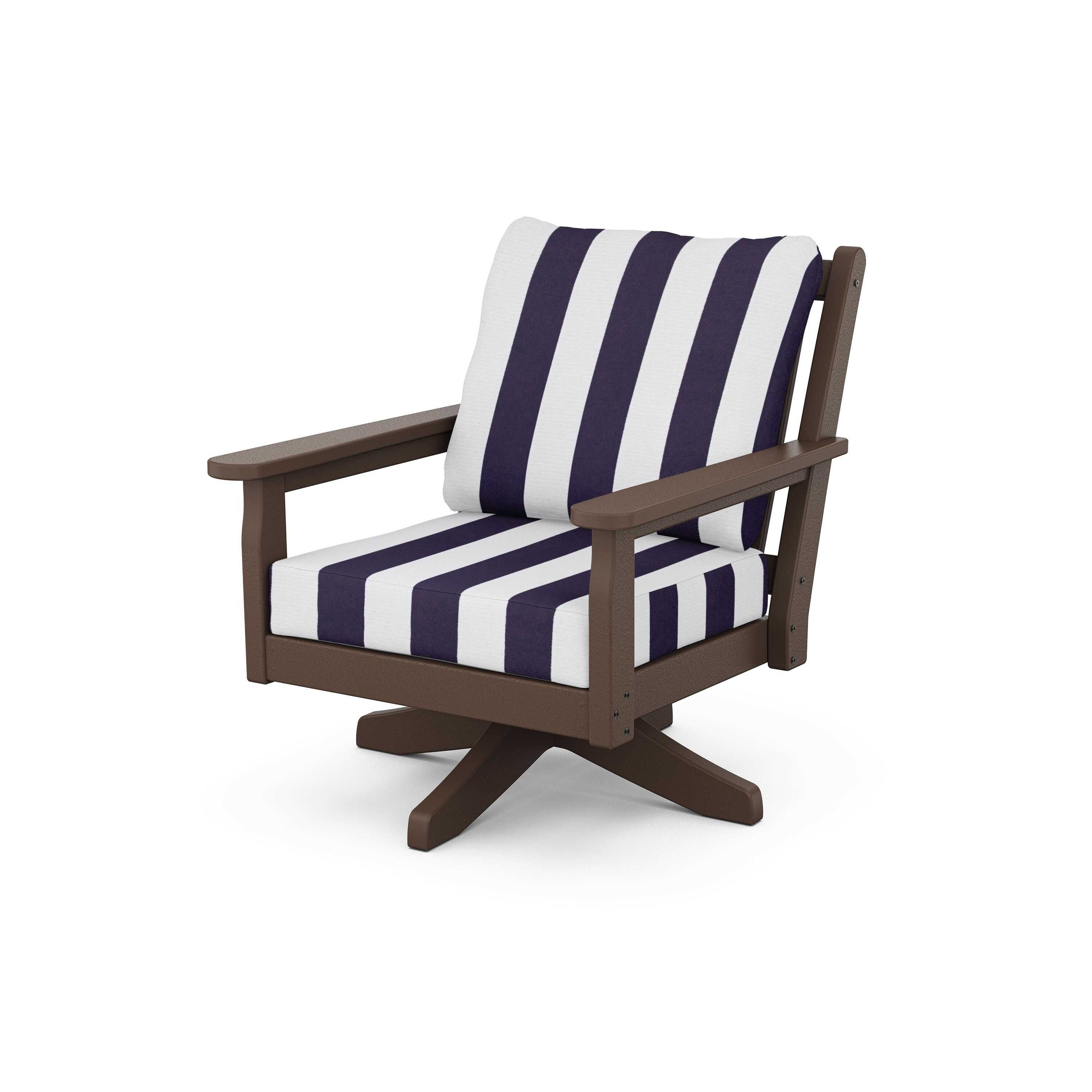 Chippendale Deep Seating Swivel Chair