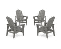 4-Piece Vineyard Grand Upright Adirondack Chair Conversation Set