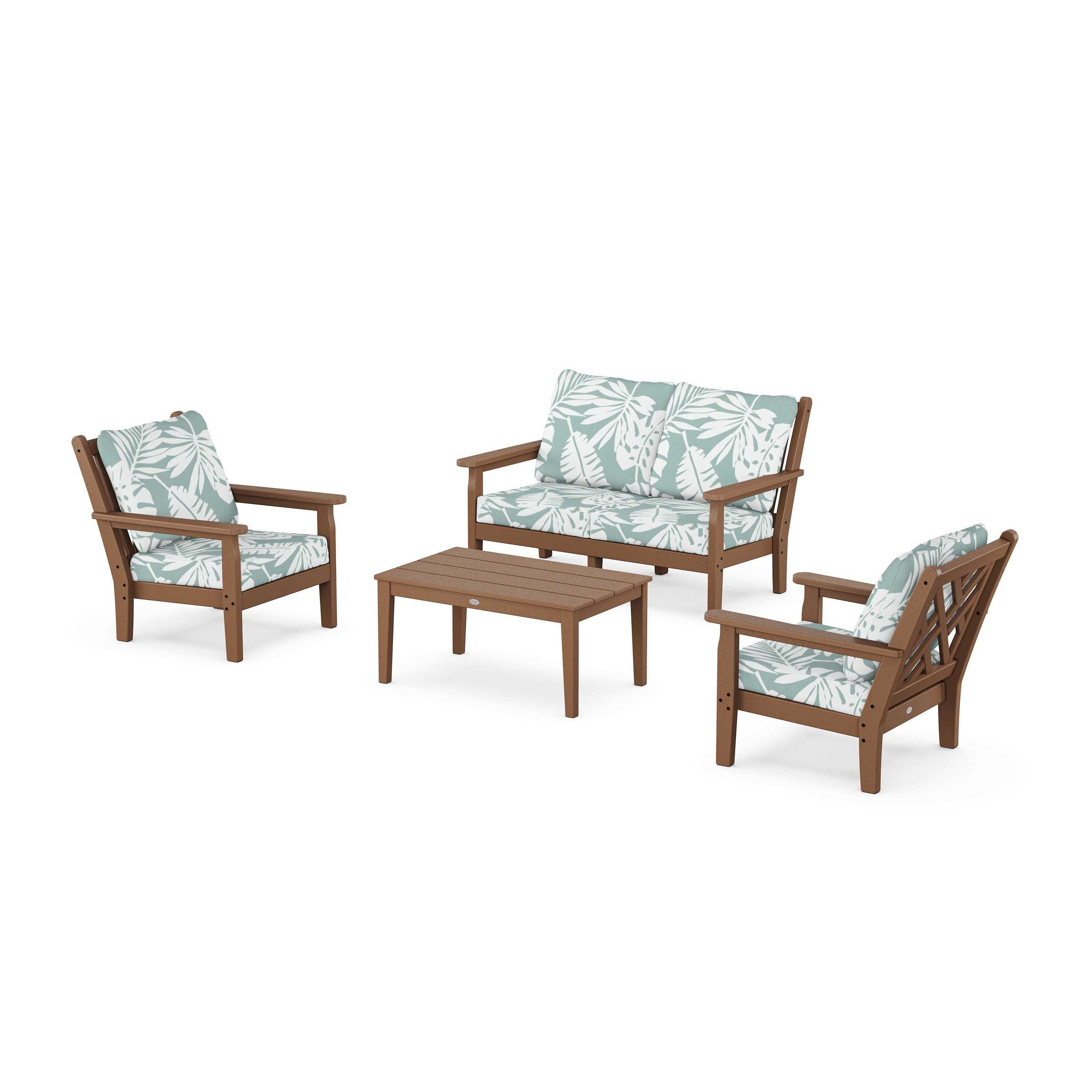 Chippendale 4-Piece Deep Seating Set with Loveseat