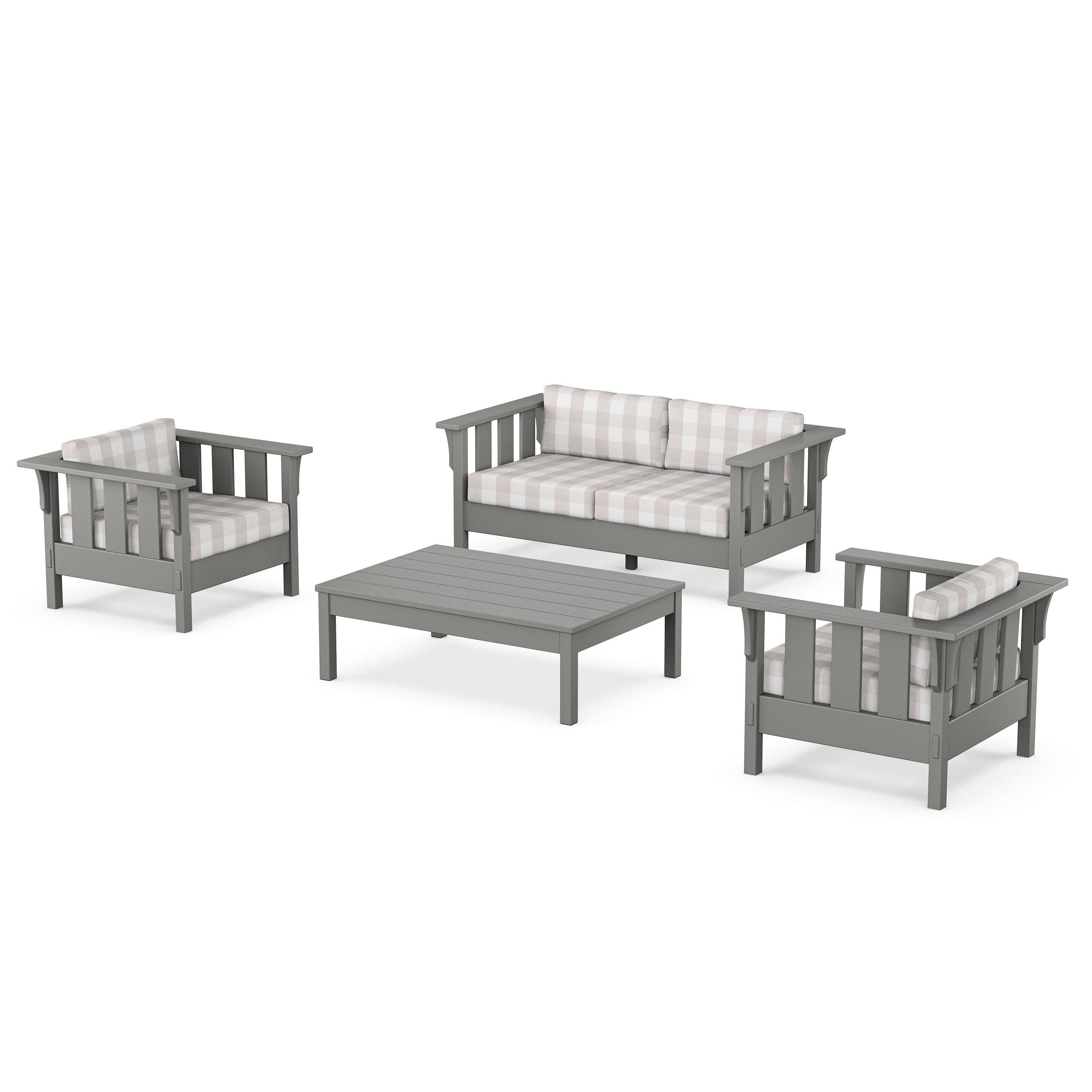 Acadia 4-Piece Deep Seating Set with Loveseat
