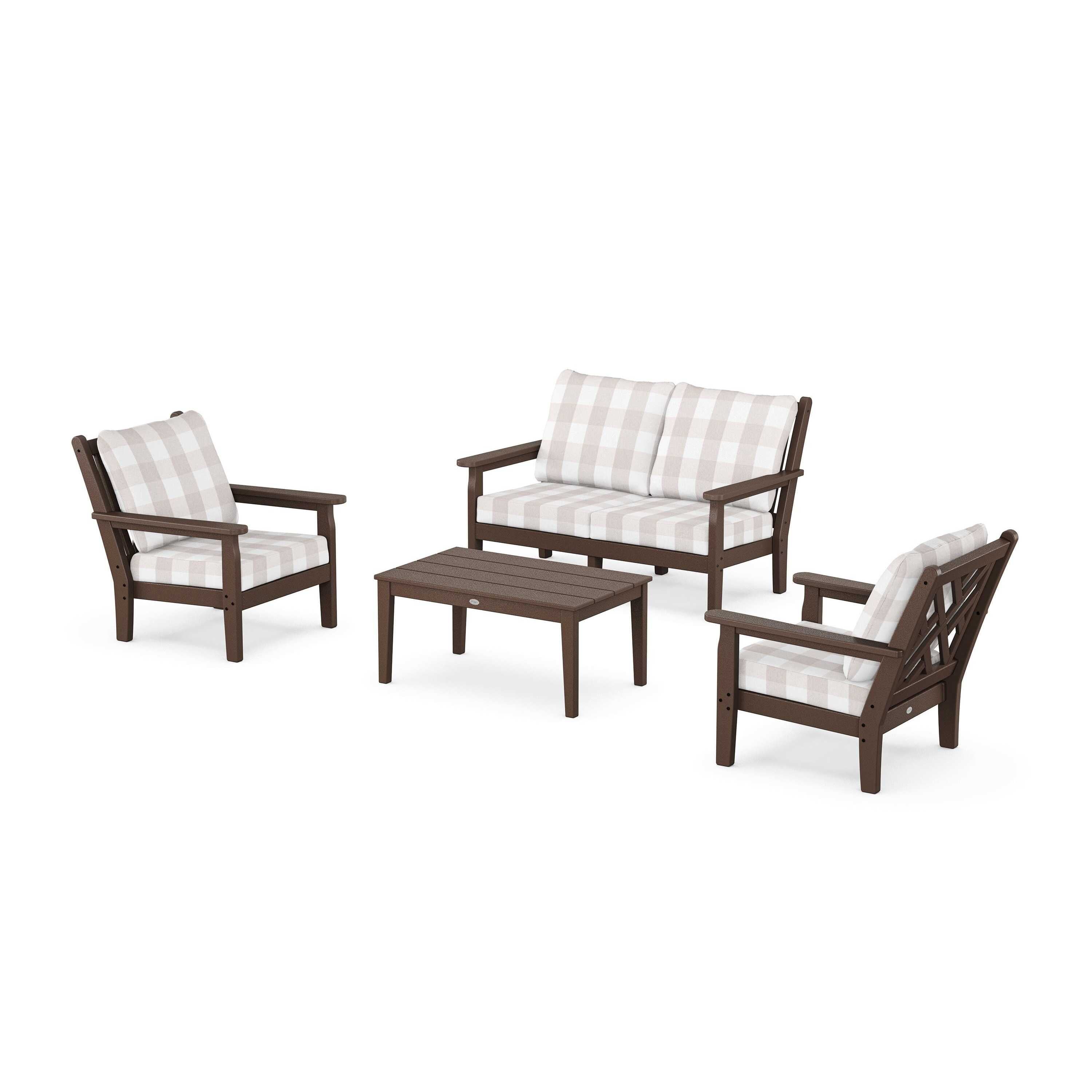 Chippendale 4-Piece Deep Seating Set with Loveseat