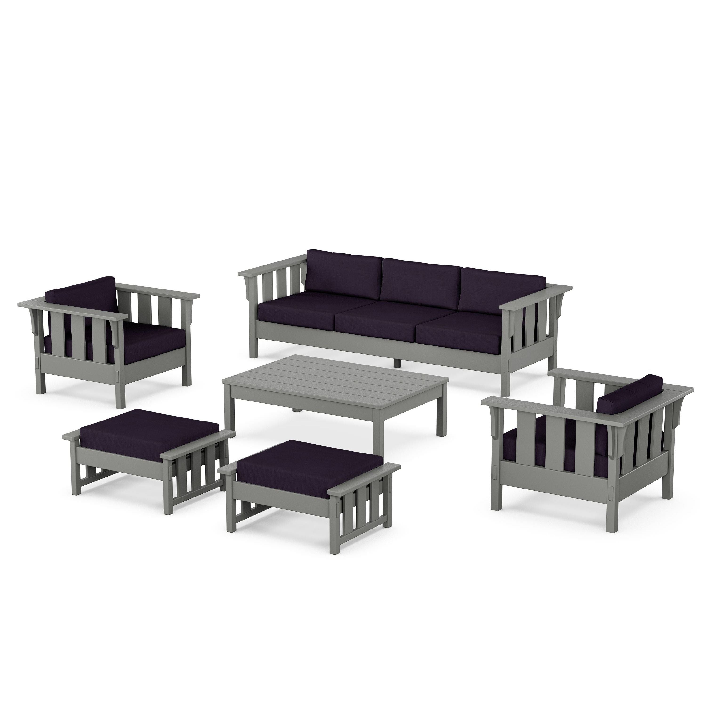 Acadia 6-Piece Lounge Sofa Set