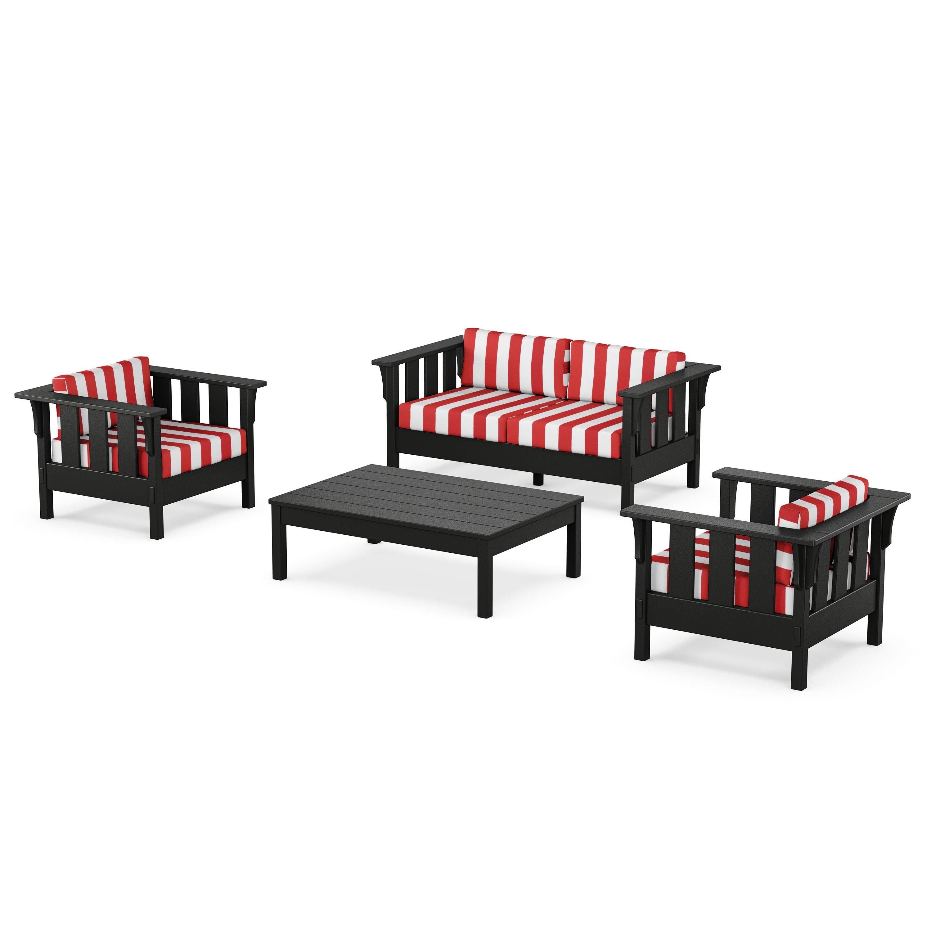 Acadia 4-Piece Deep Seating Set with Loveseat