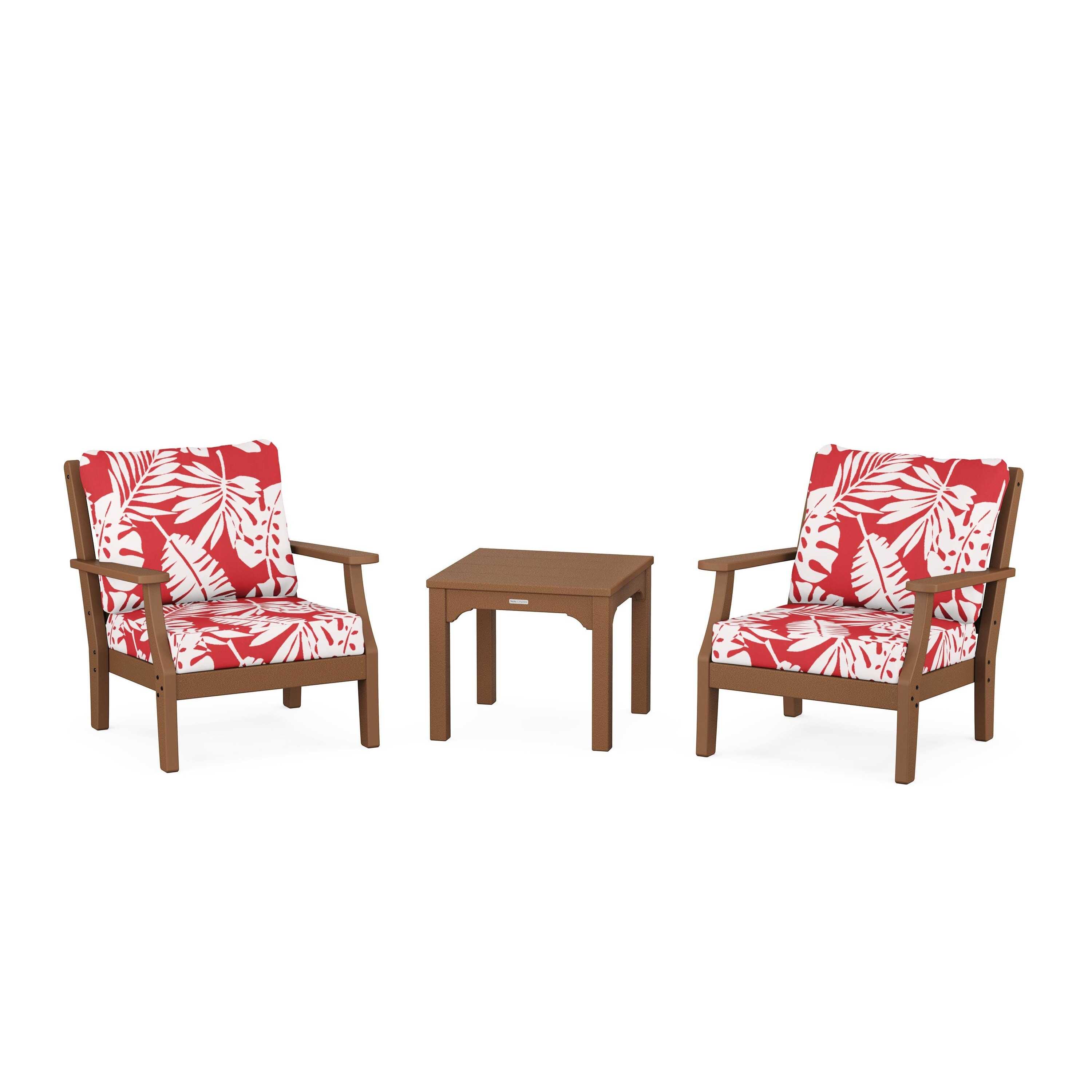 Chinoiserie 3-Piece Deep Seating Set