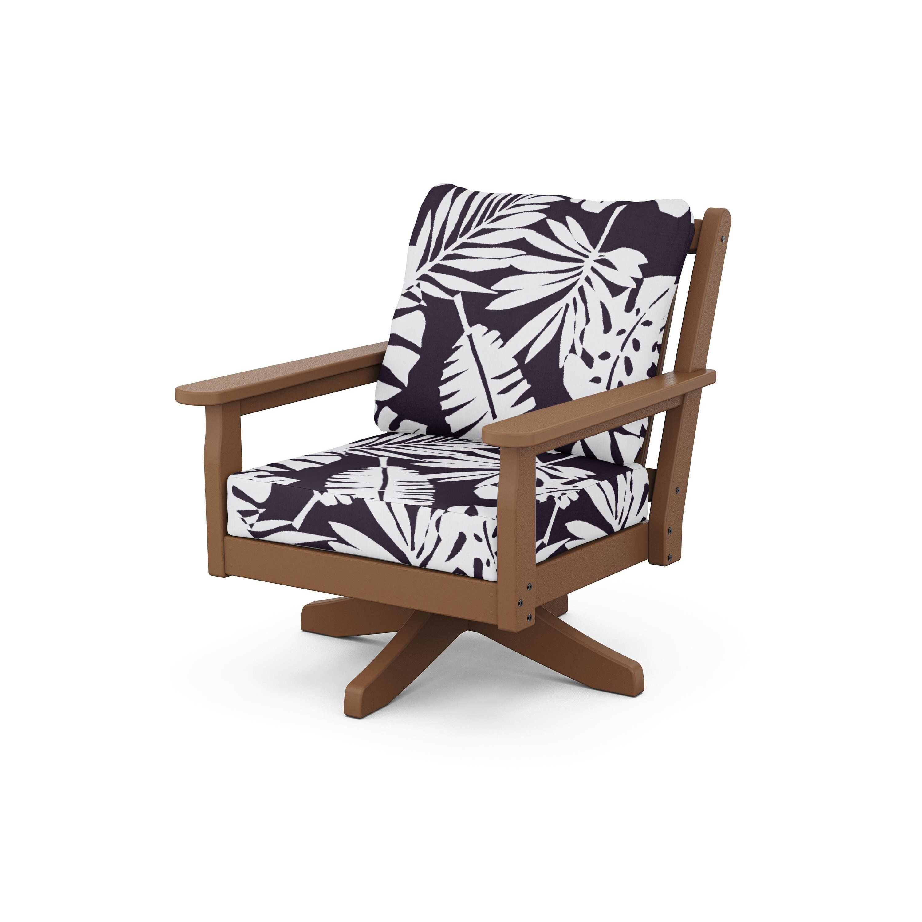 Chippendale Deep Seating Swivel Chair