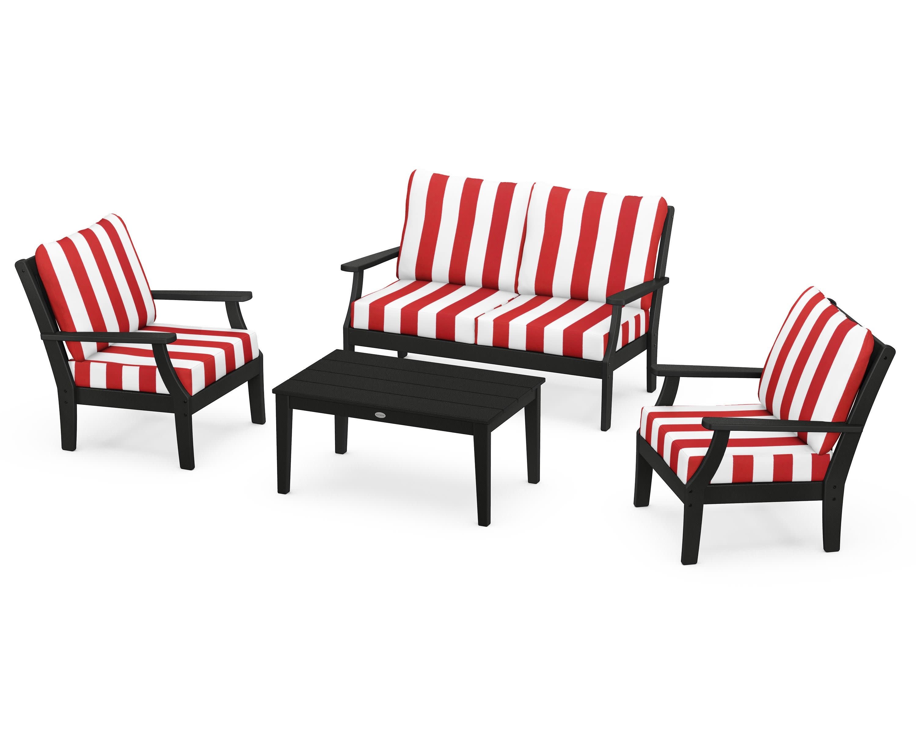 Braxton 4-Piece Deep Seating Chair Set
