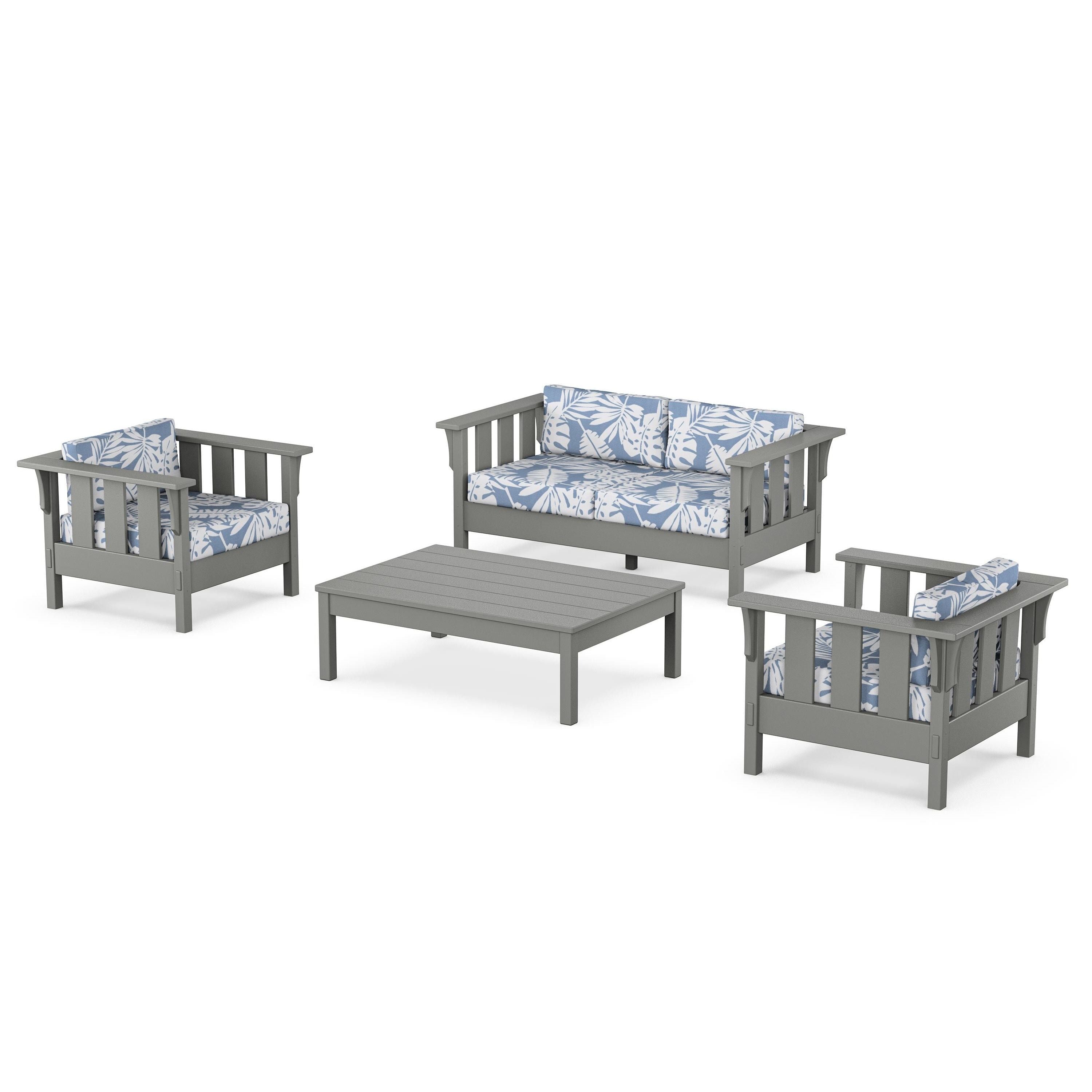 Acadia 4-Piece Deep Seating Set with Loveseat
