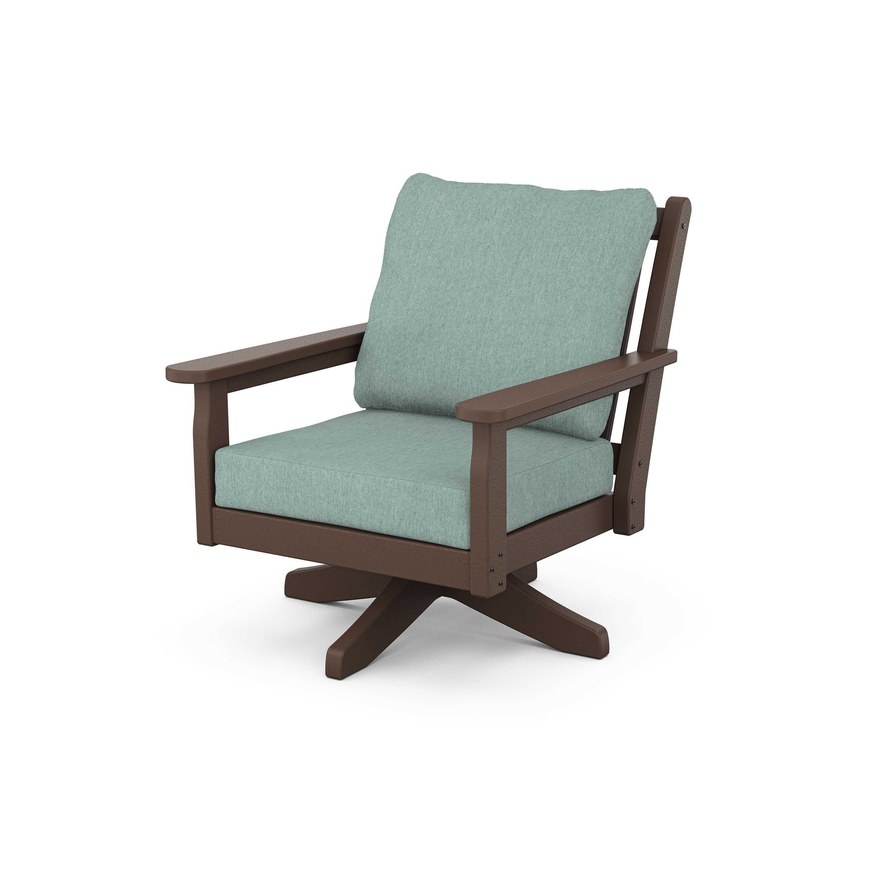 Chippendale Deep Seating Swivel Chair