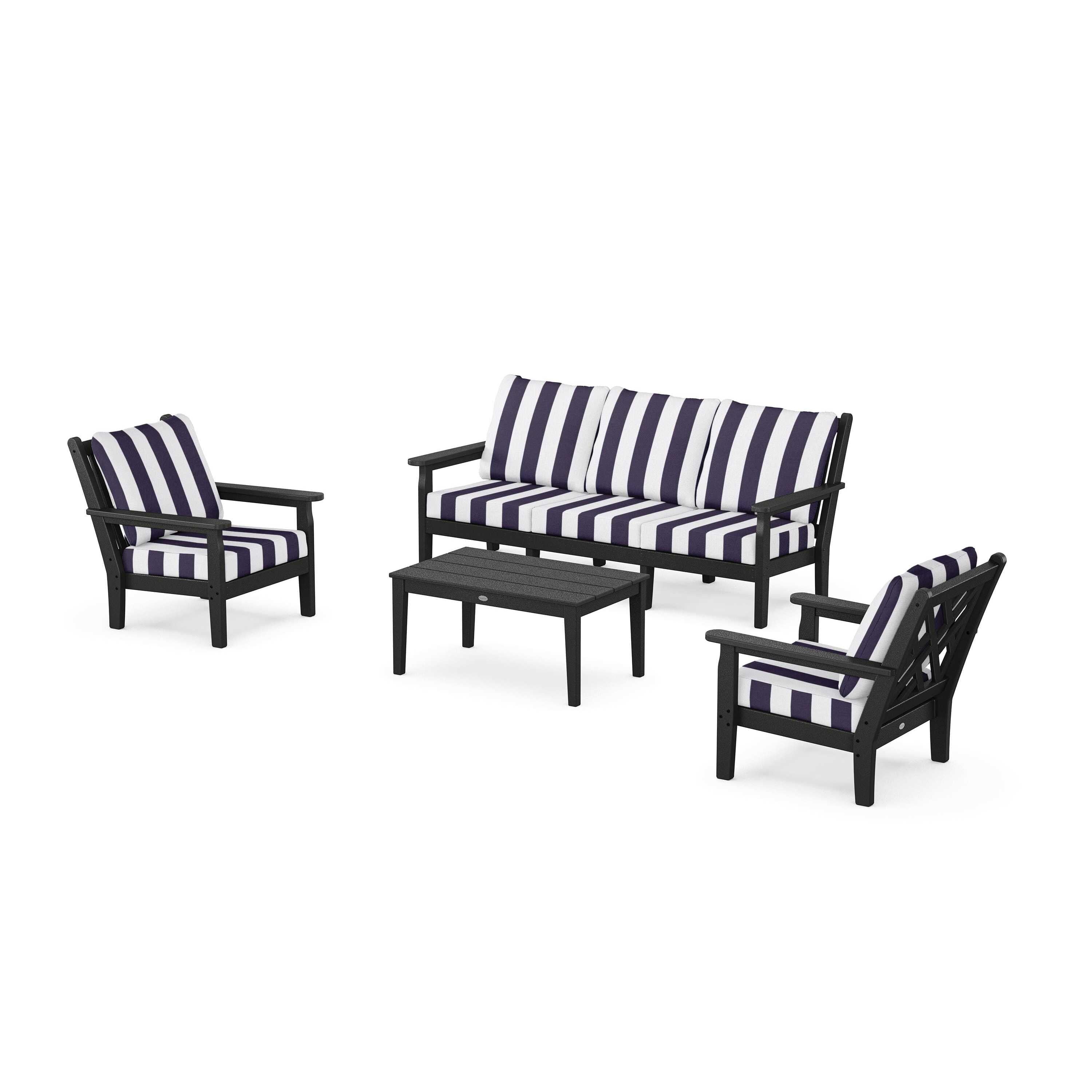 Chippendale 4-Piece Deep Seating Set with Sofa