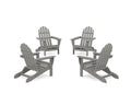 4-Piece Classic Folding Adirondack Conversation Set