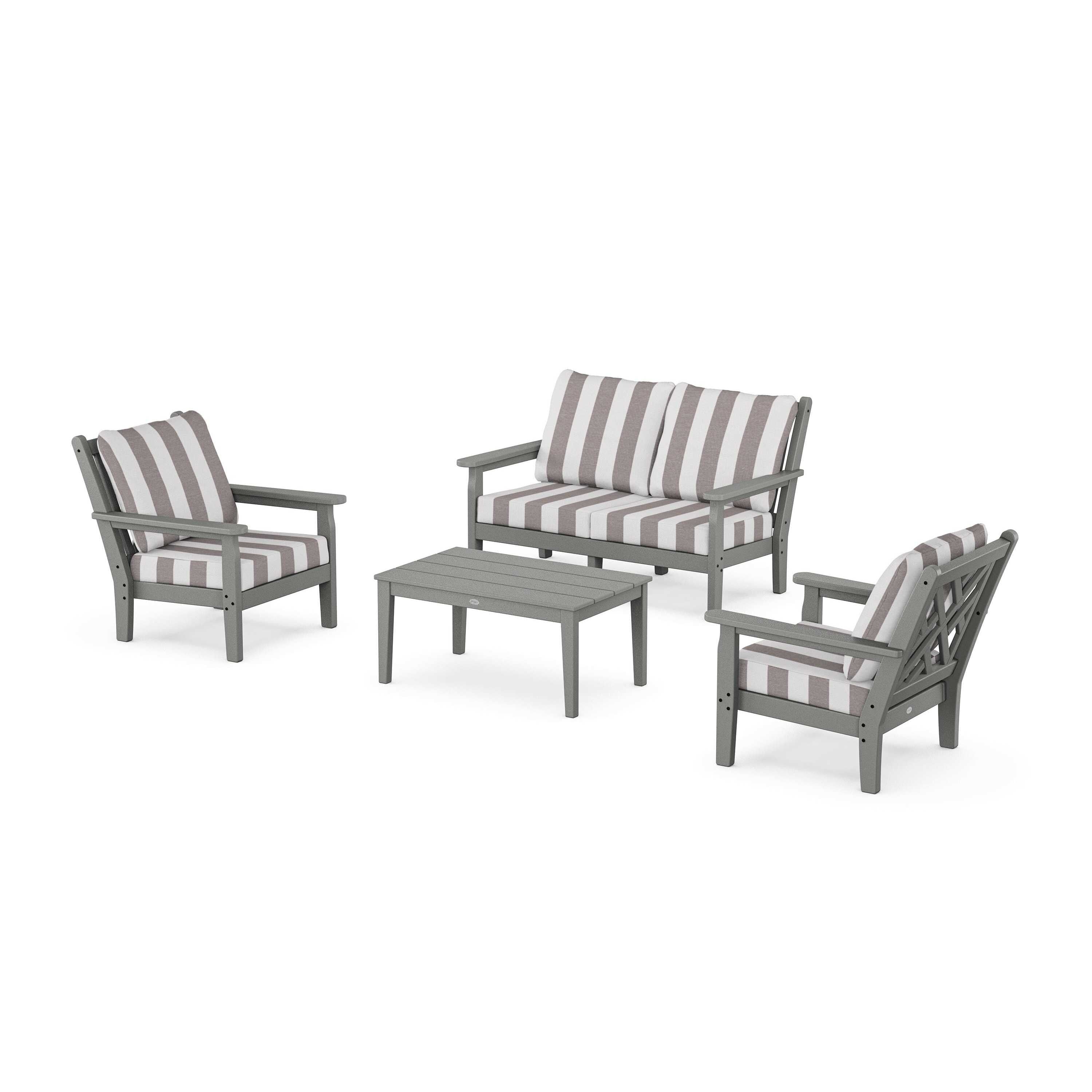 Chippendale 4-Piece Deep Seating Set with Loveseat