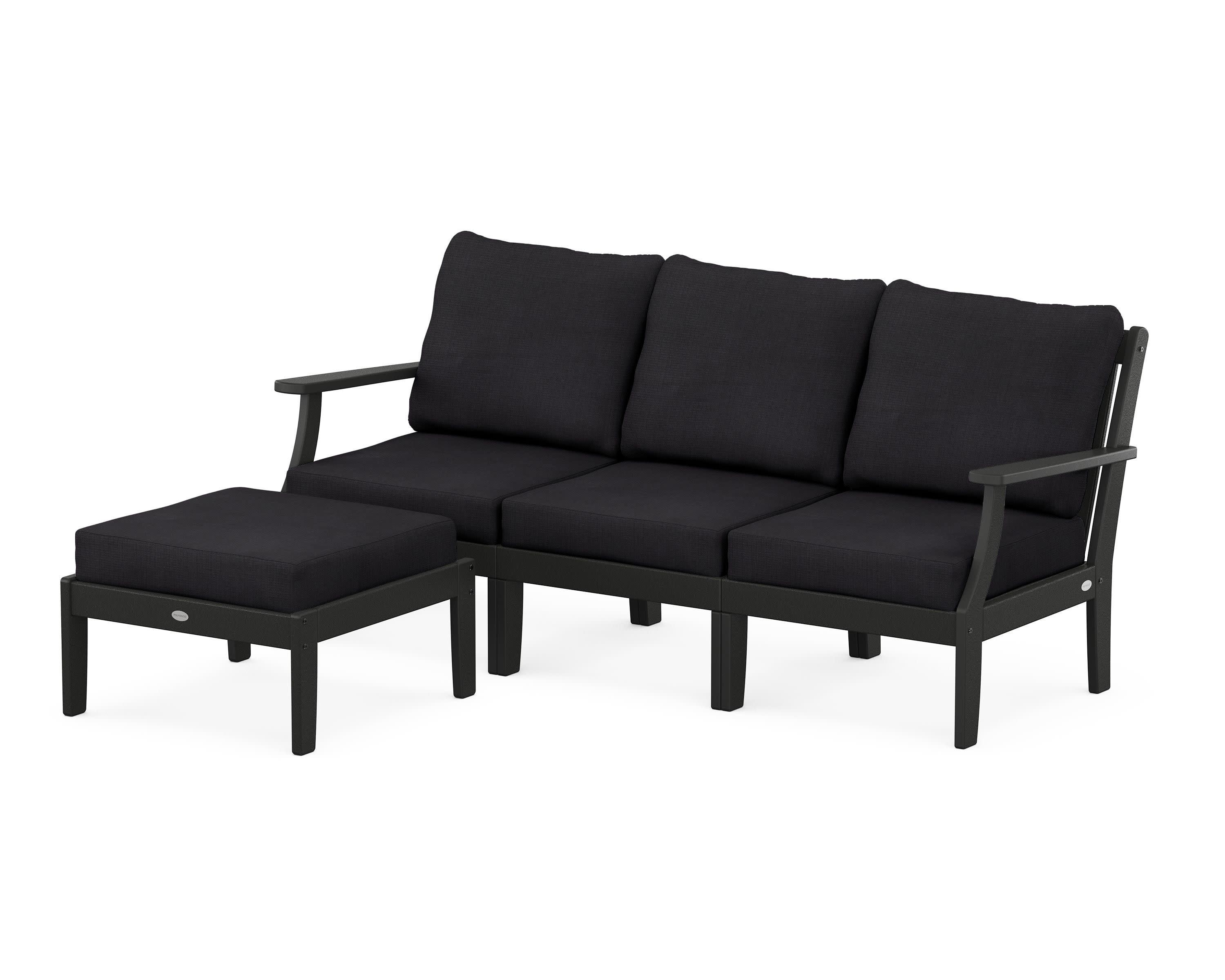 Braxton Modular 4-Piece Deep Seating Set with Ottoman