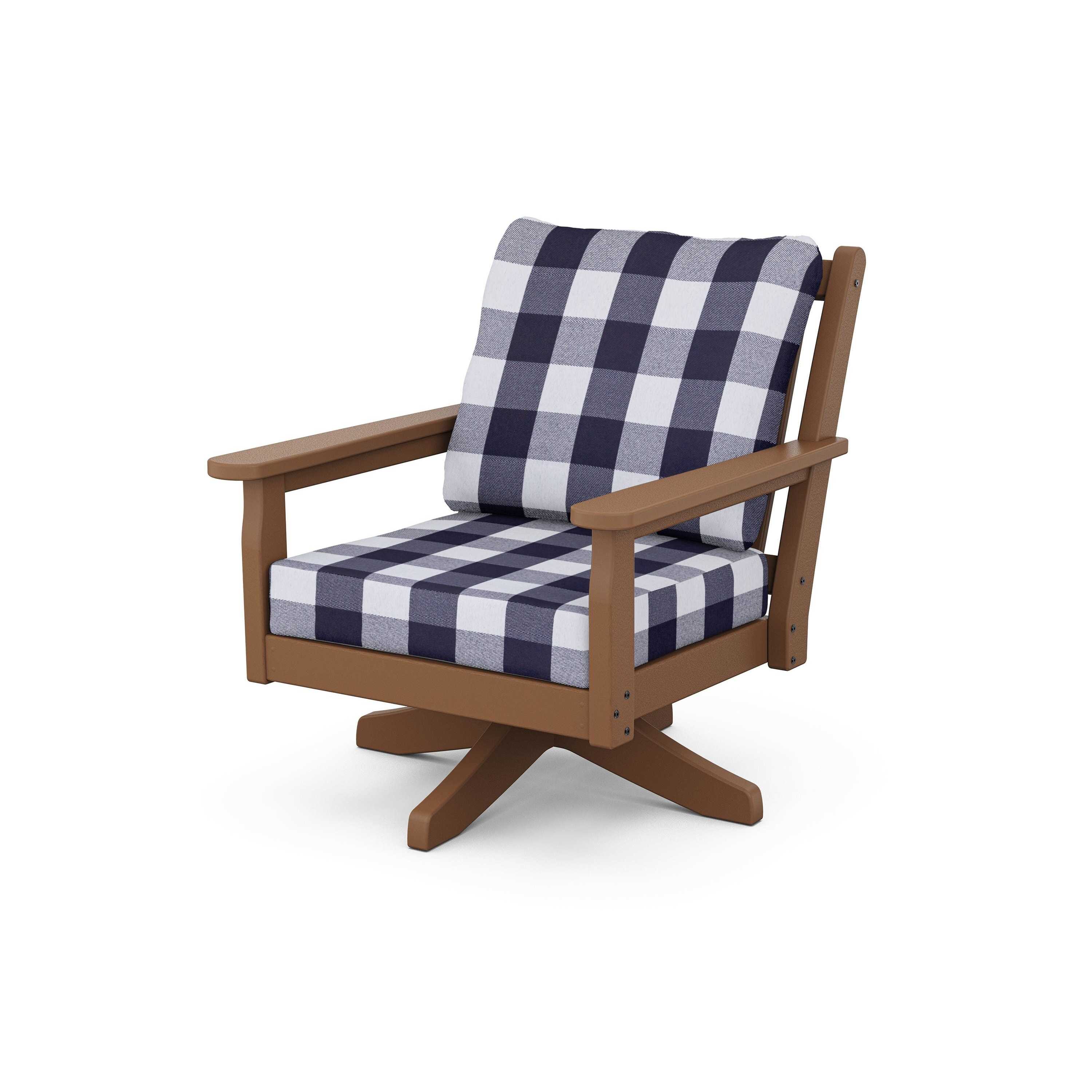 Chippendale Deep Seating Swivel Chair