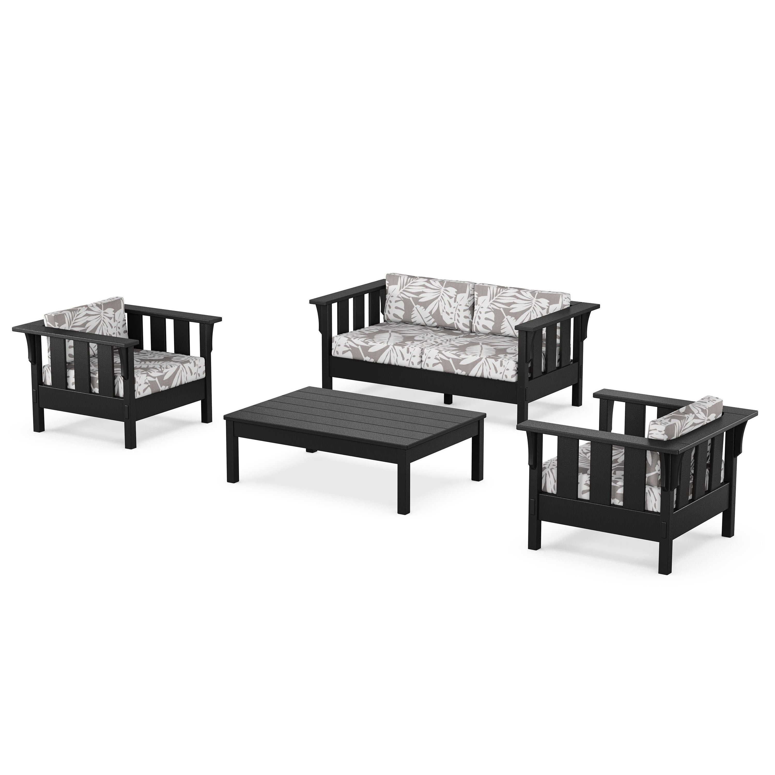 Acadia 4-Piece Deep Seating Set with Loveseat