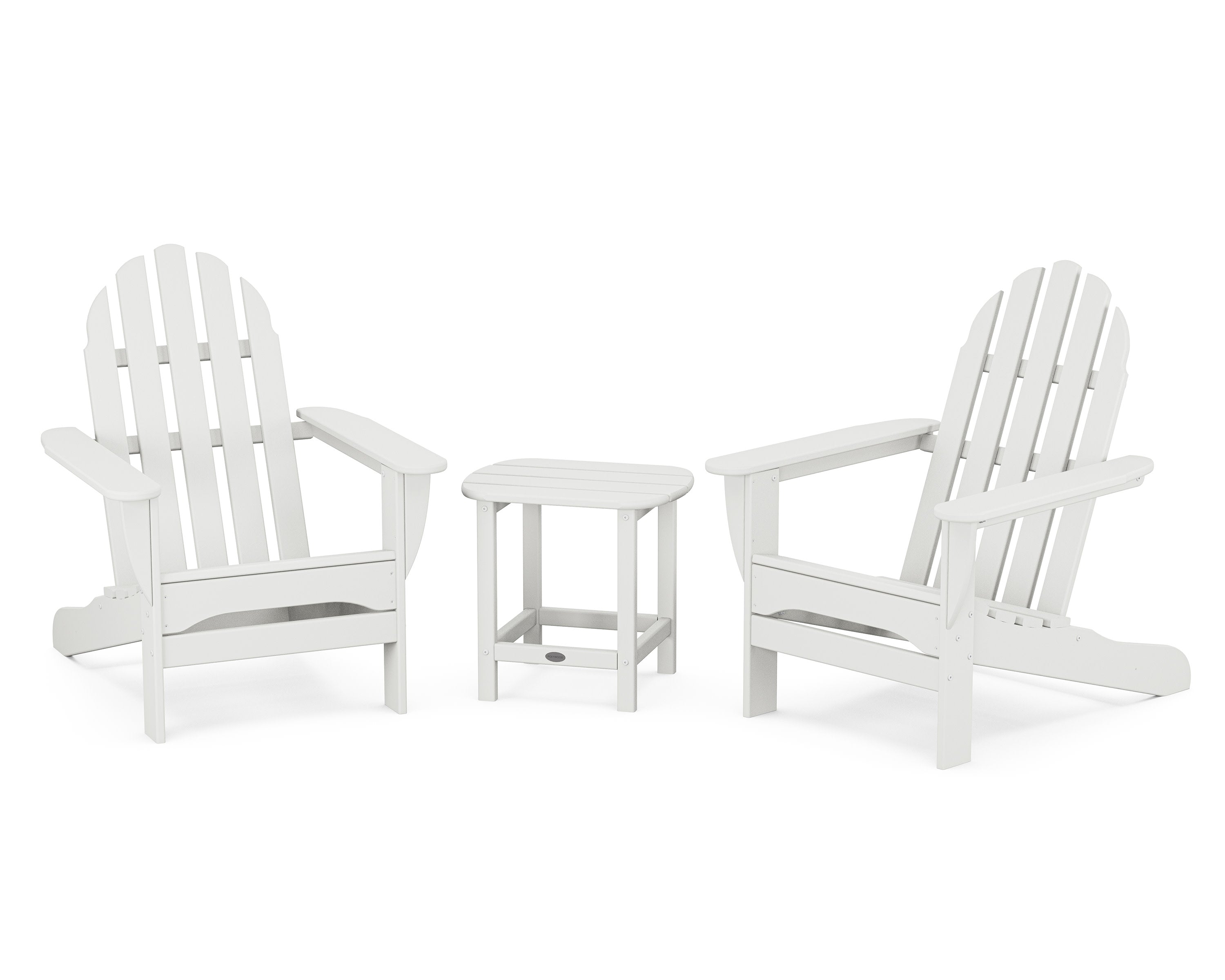 Classic Adirondack 3-Piece Set with South Beach 18" Side Table