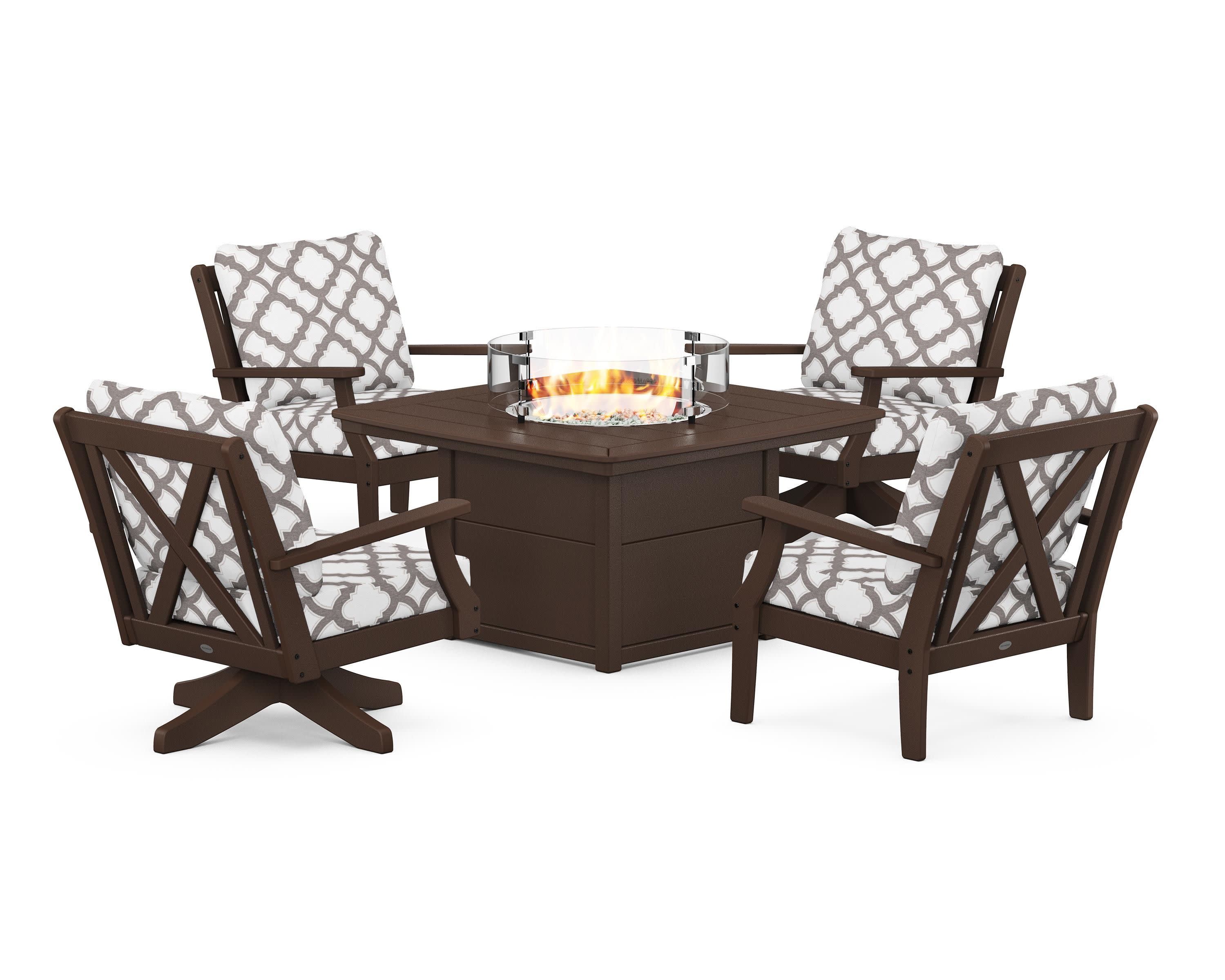 Braxton 5-Piece Deep Seating Set with Fire Table