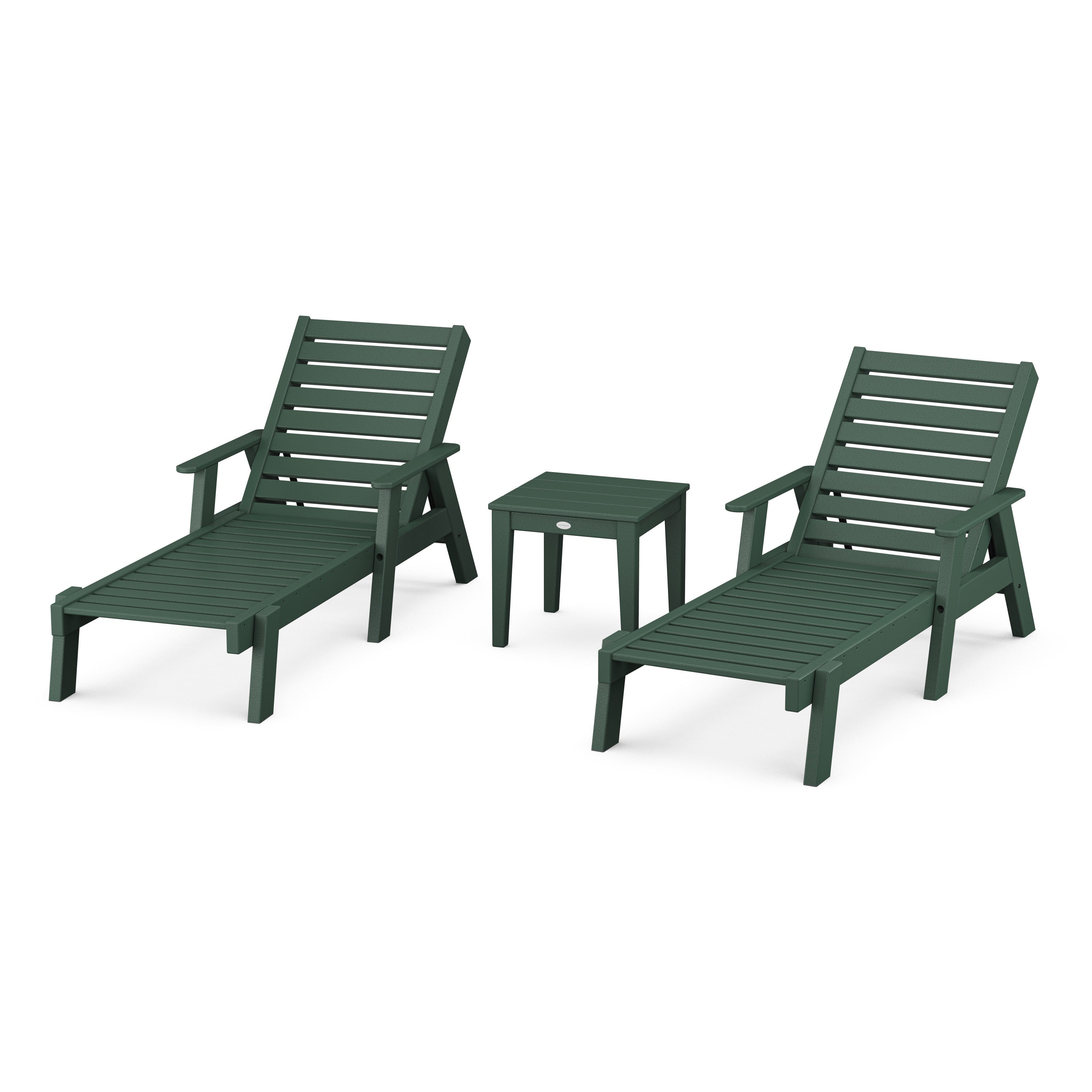 Captain Chaise 3-Piece Set with Arms