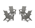 4-Piece Modern Grand Adirondack Chair Conversation Set