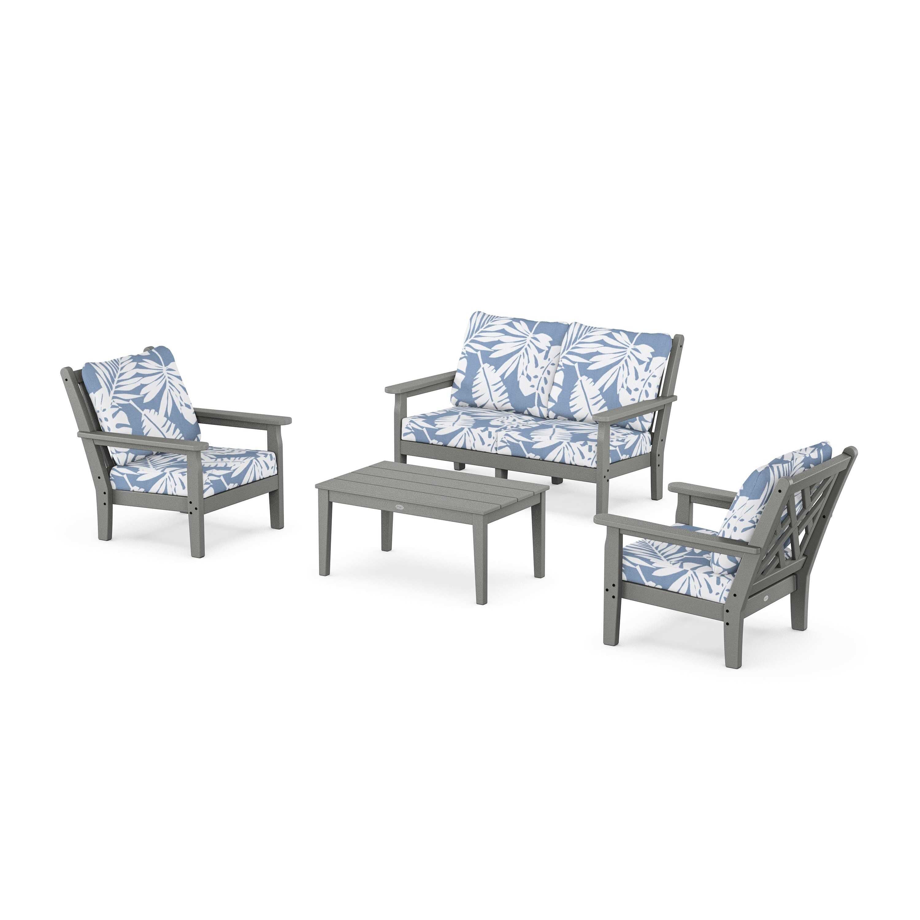 Chippendale 4-Piece Deep Seating Set with Loveseat