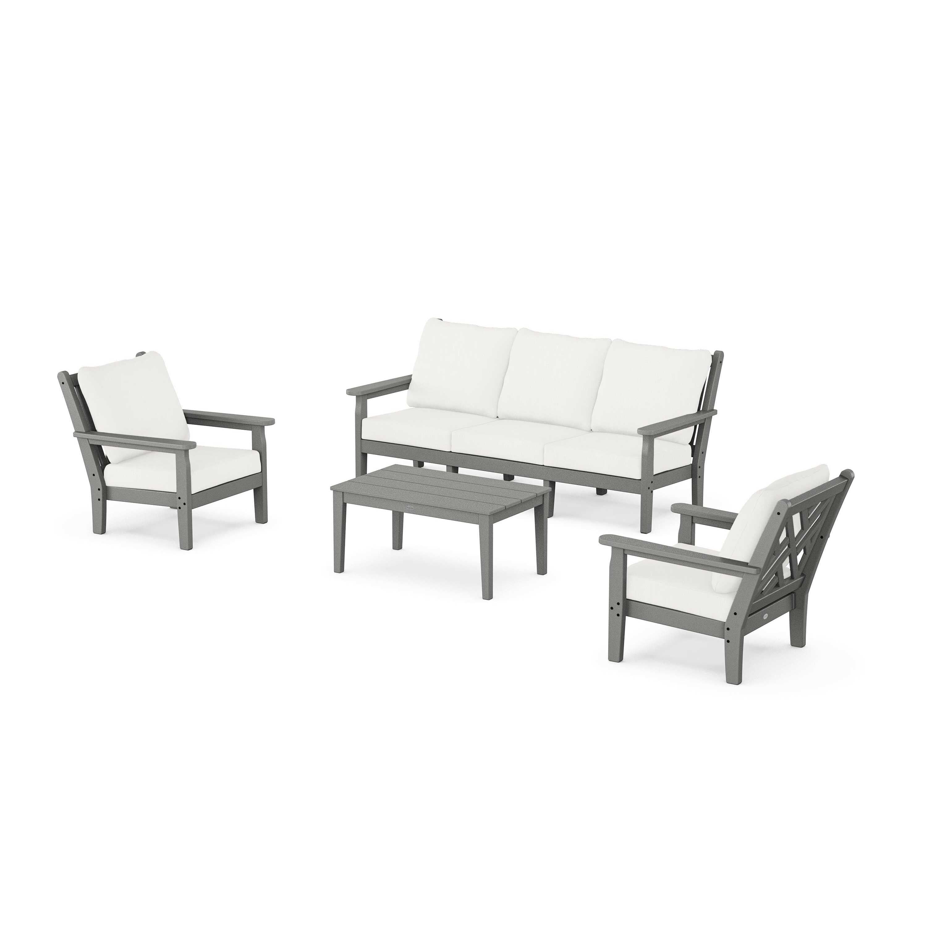 Chippendale 4-Piece Deep Seating Set with Sofa