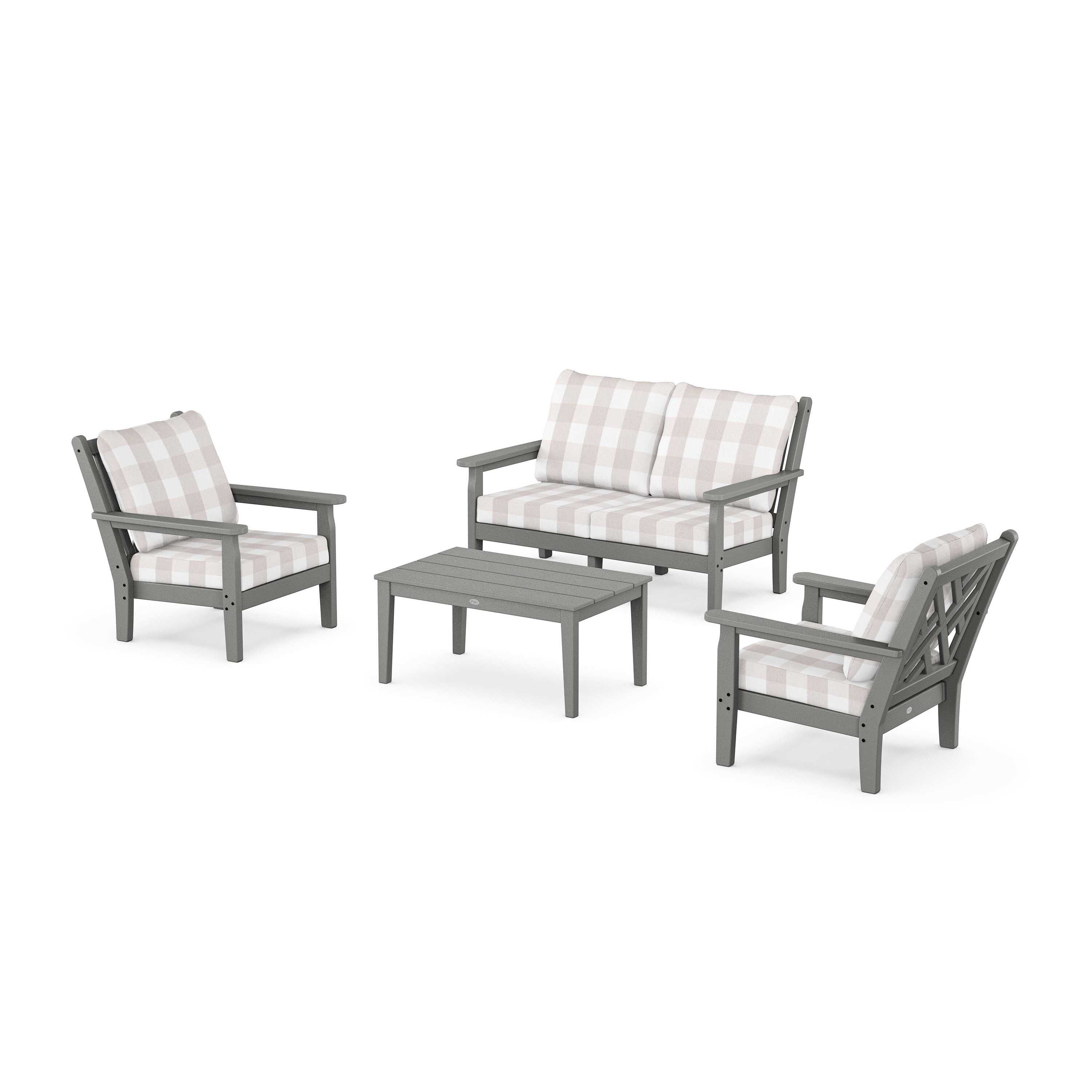 Chippendale 4-Piece Deep Seating Set with Loveseat