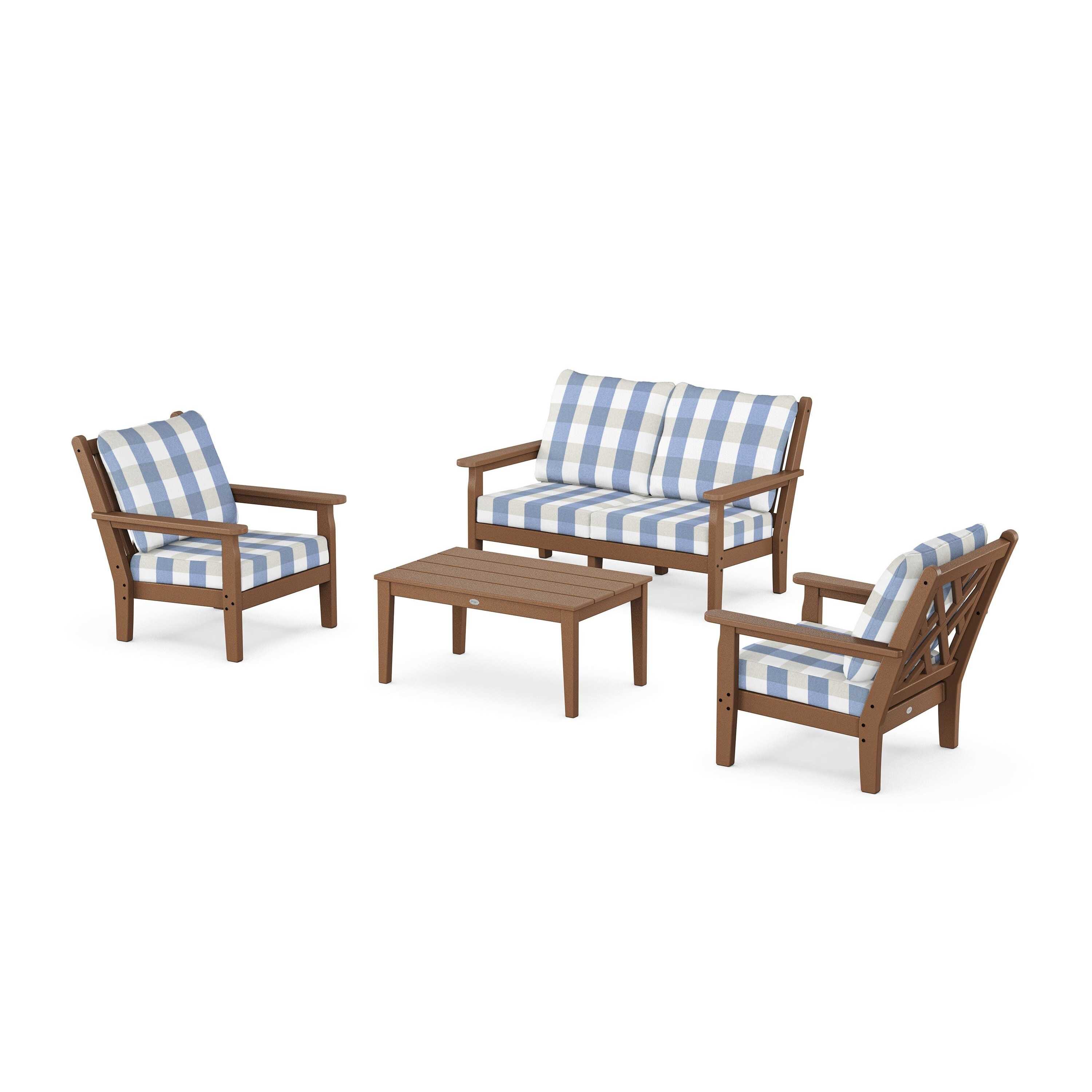 Chippendale 4-Piece Deep Seating Set with Loveseat
