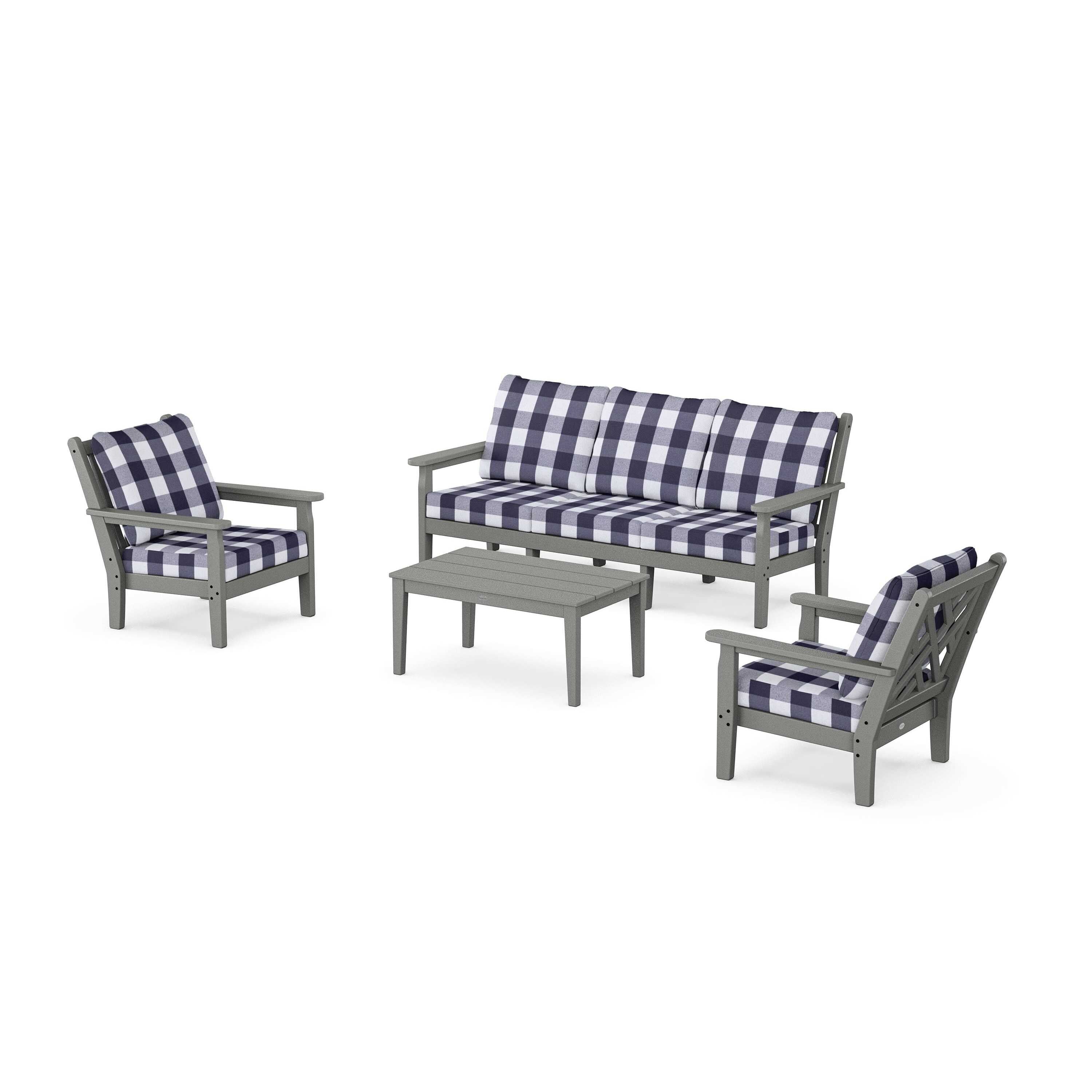 Chippendale 4-Piece Deep Seating Set with Sofa
