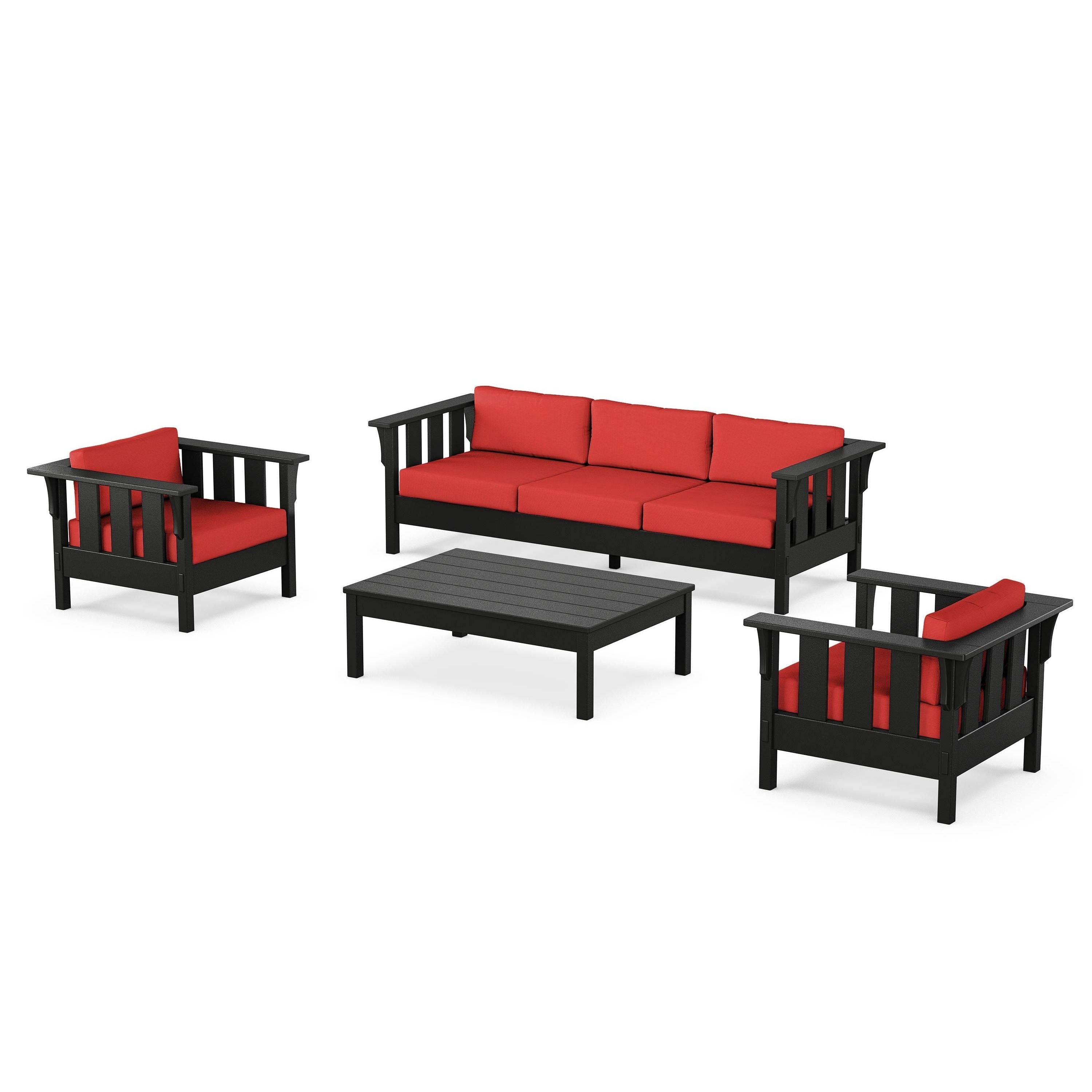 Acadia 4-Piece Deep Seating Set with Sofa