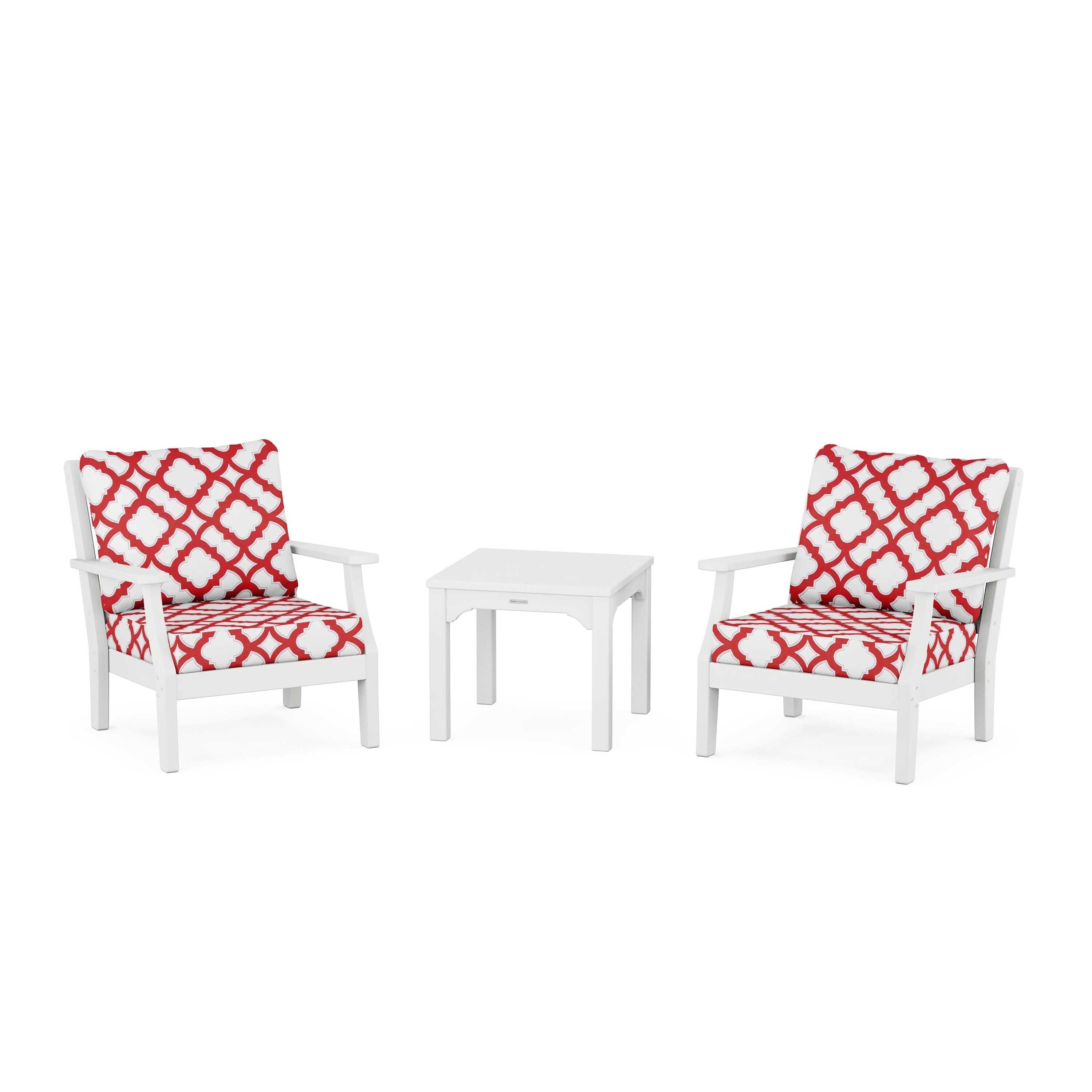Chinoiserie 3-Piece Deep Seating Set