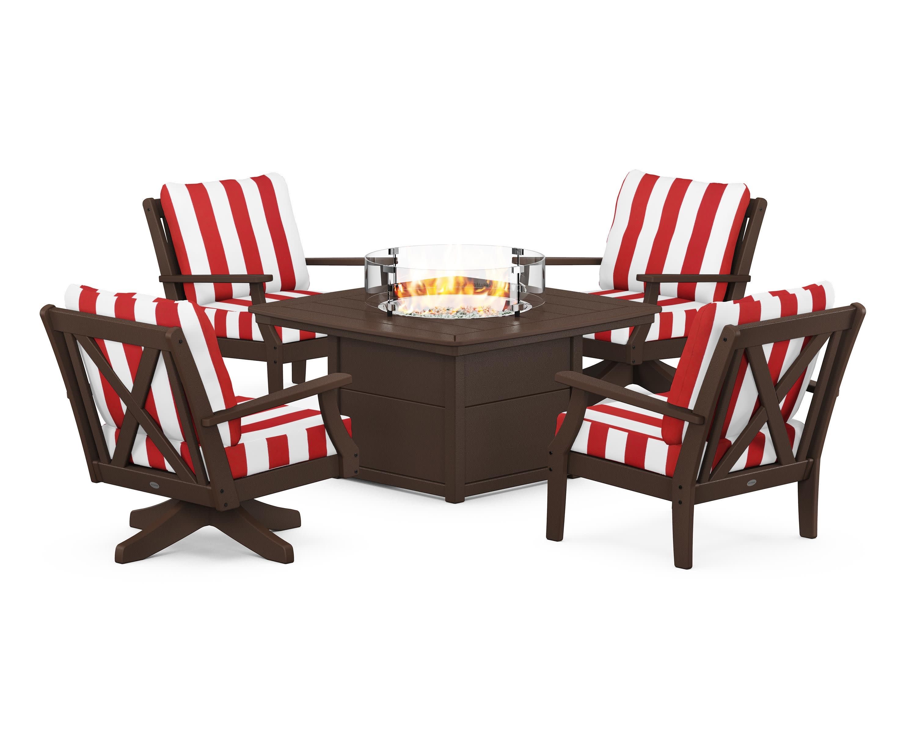 Braxton 5-Piece Deep Seating Set with Fire Table