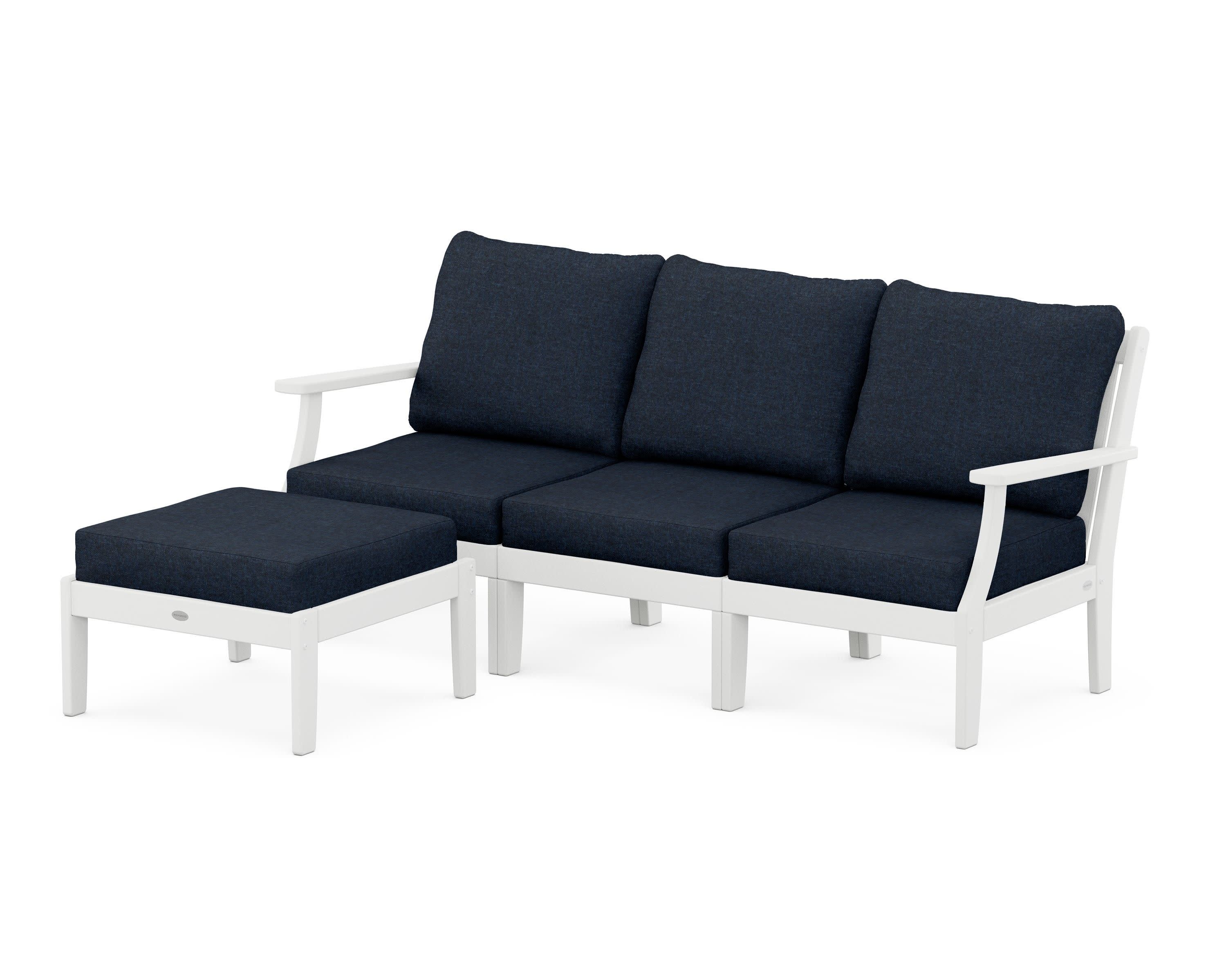 Braxton Modular 4-Piece Deep Seating Set with Ottoman
