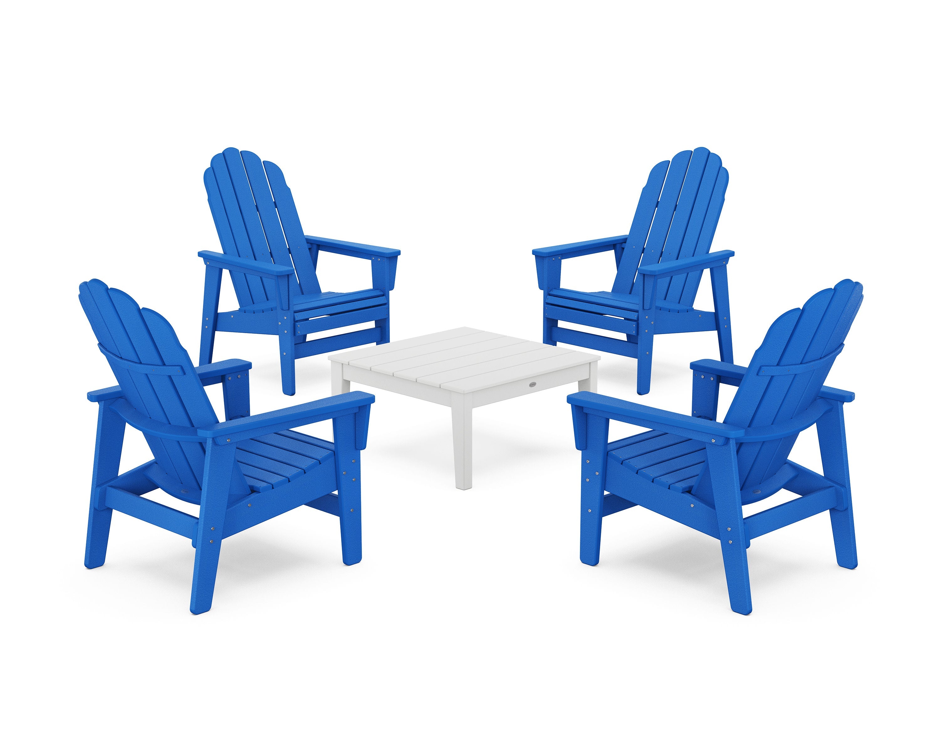 5-Piece Vineyard Grand Upright Adirondack Chair Conversation Group