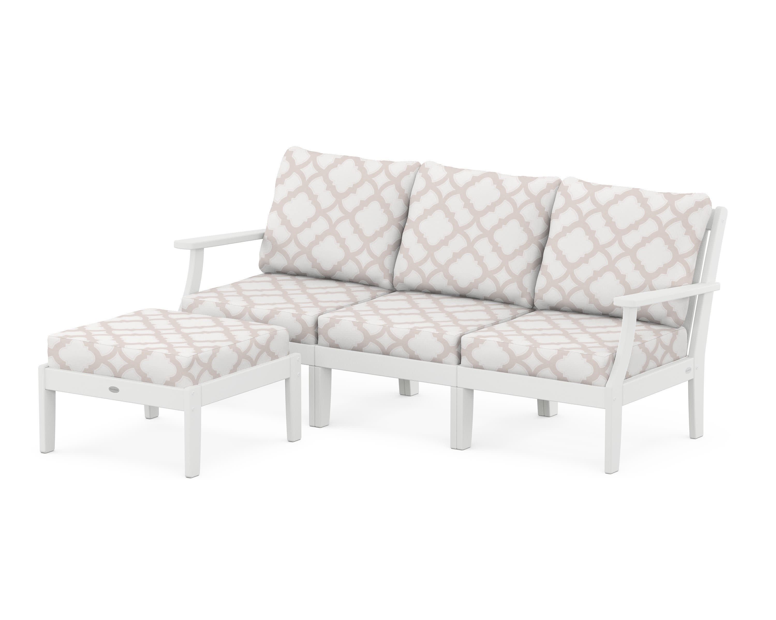 Braxton Modular 4-Piece Deep Seating Set with Ottoman