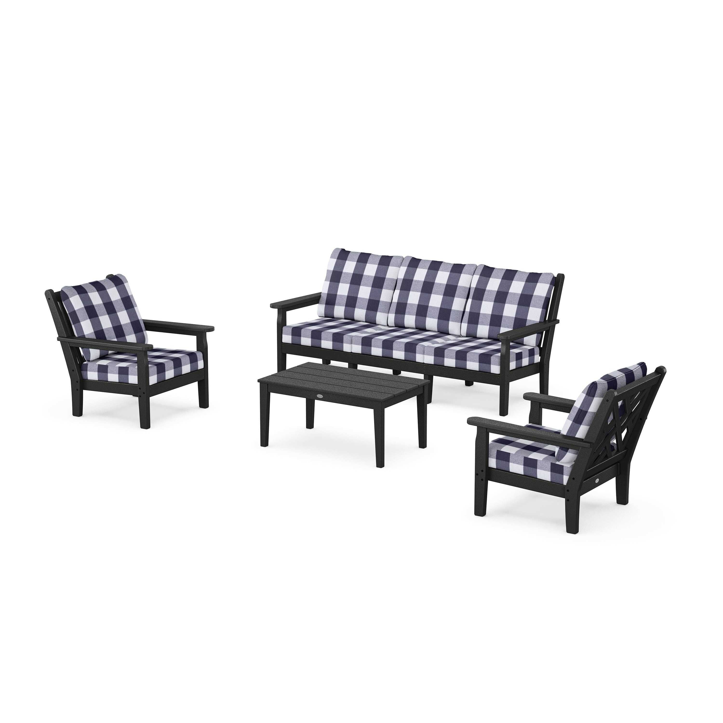 Chippendale 4-Piece Deep Seating Set with Sofa
