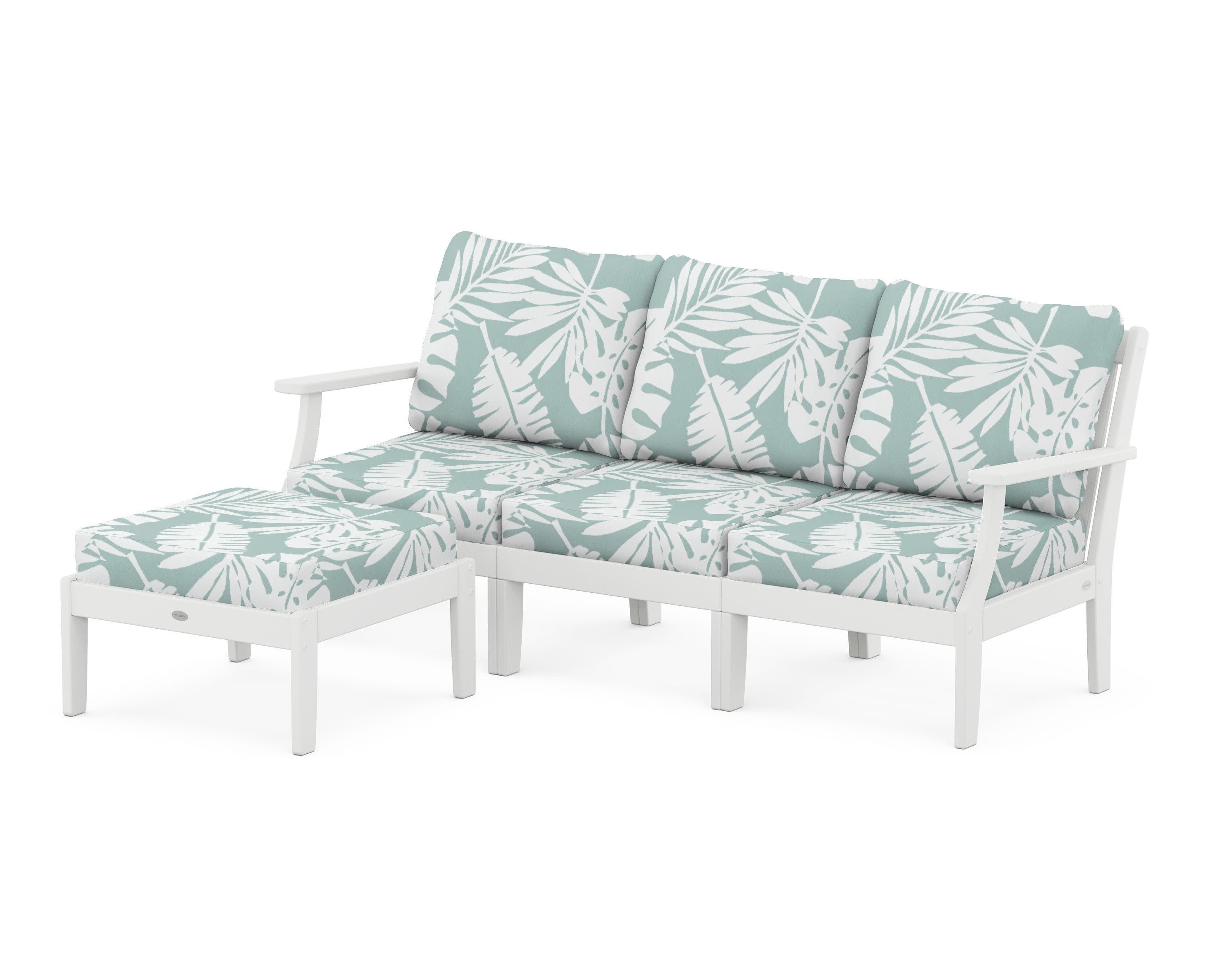 Braxton Modular 4-Piece Deep Seating Set with Ottoman