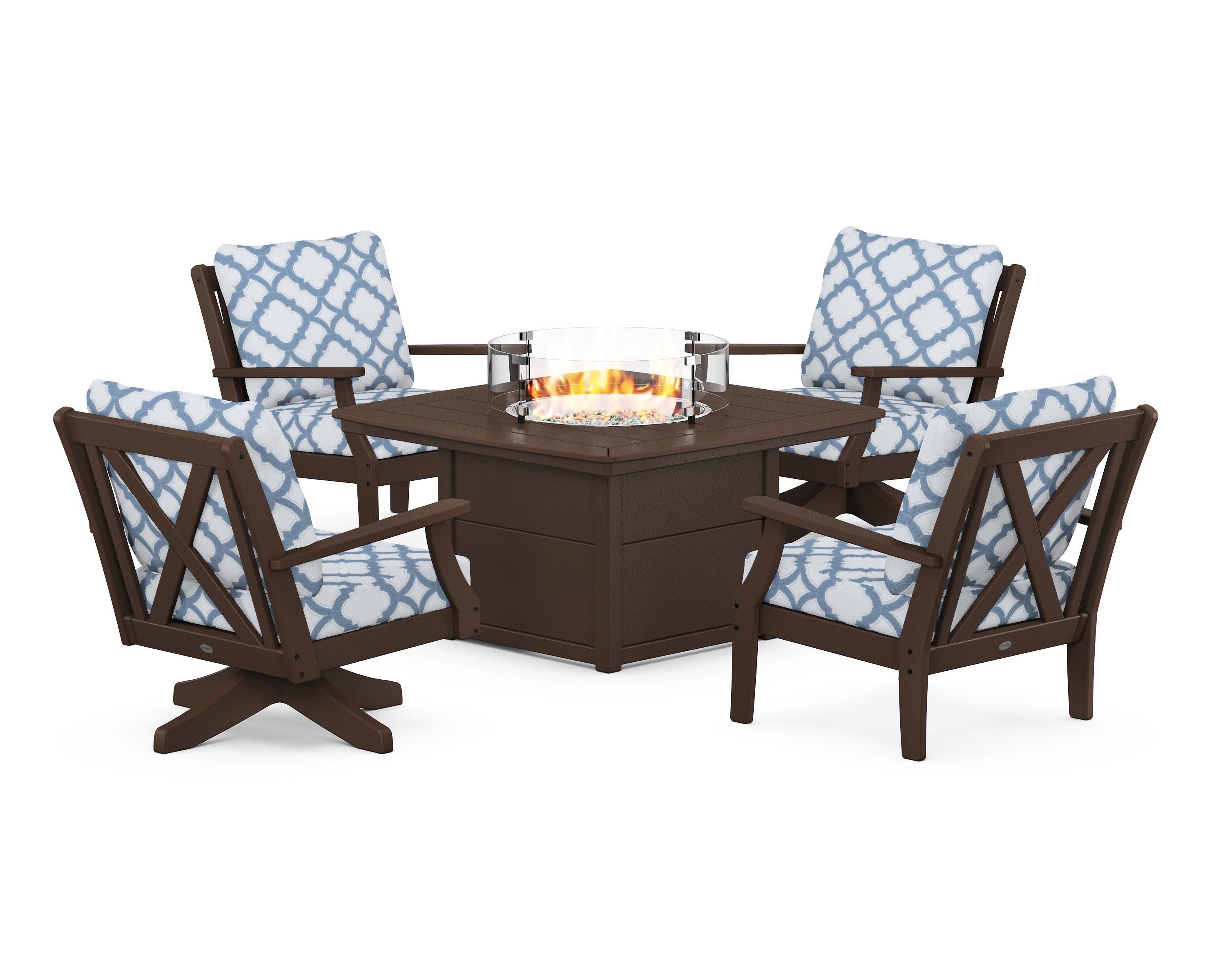 Braxton 5-Piece Deep Seating Set with Fire Table